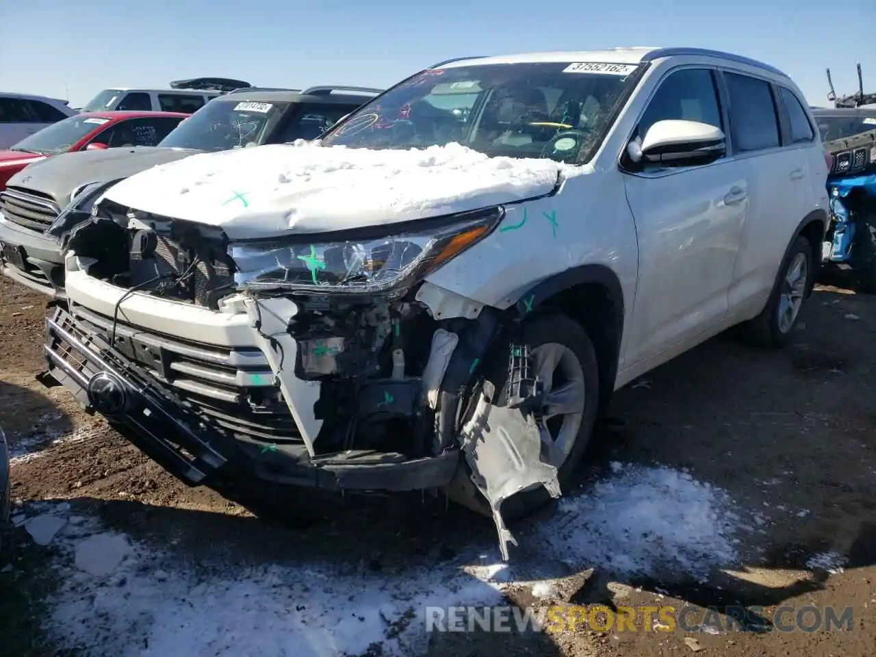 2 Фотография поврежденного автомобиля 5TDDZRFH9KS705209 TOYOTA HIGHLANDER 2019