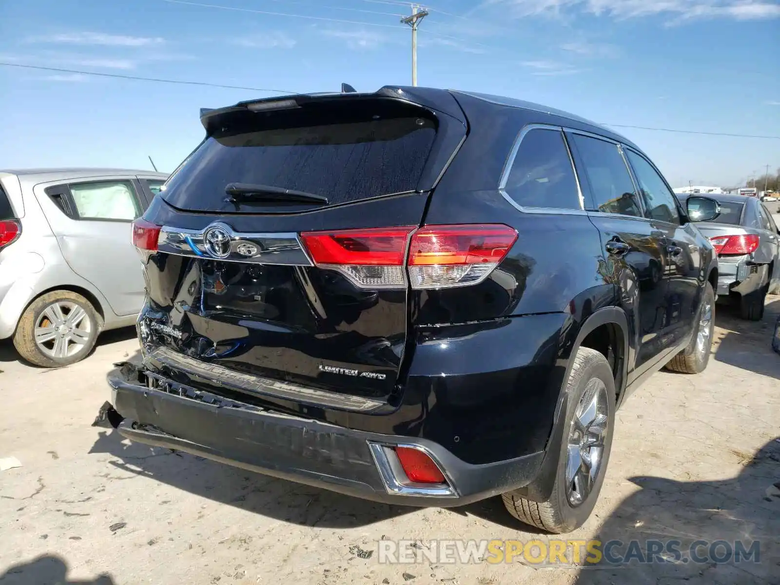 4 Фотография поврежденного автомобиля 5TDDZRFH9KS740574 TOYOTA HIGHLANDER 2019