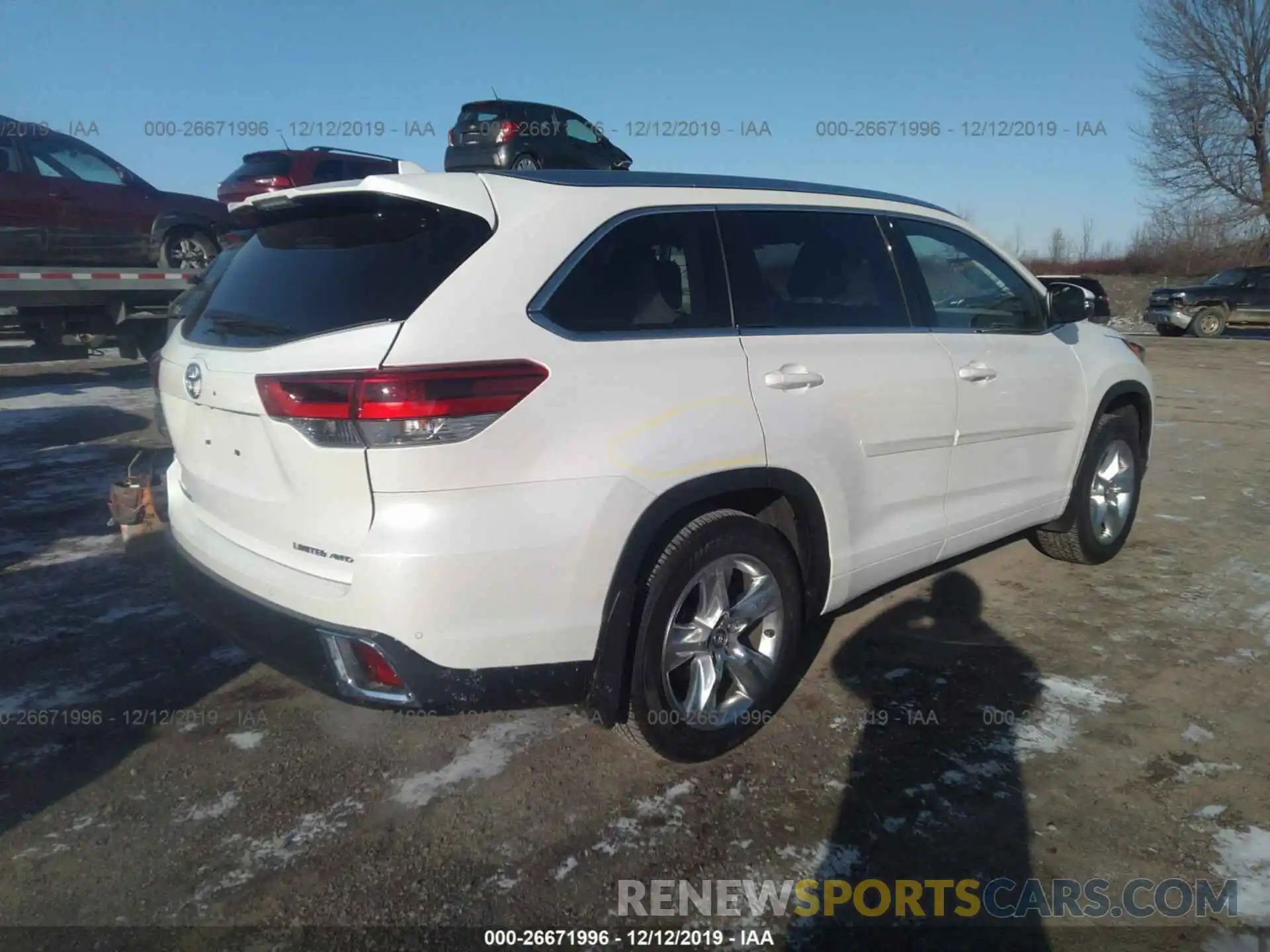 4 Фотография поврежденного автомобиля 5TDDZRFH9KS915888 TOYOTA HIGHLANDER 2019