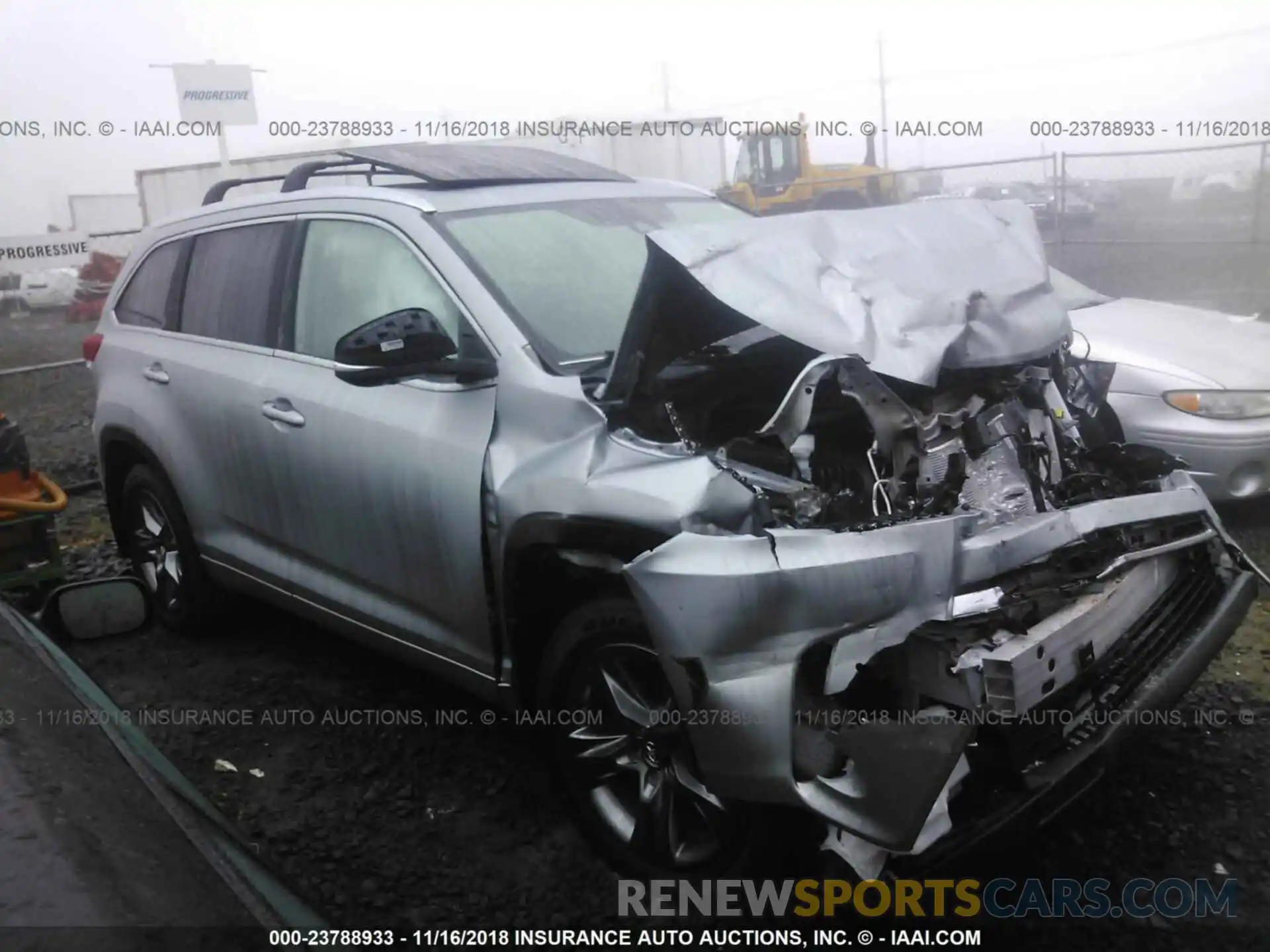 1 Photograph of a damaged car 5TDDZRFH9KS931895 TOYOTA HIGHLANDER 2019