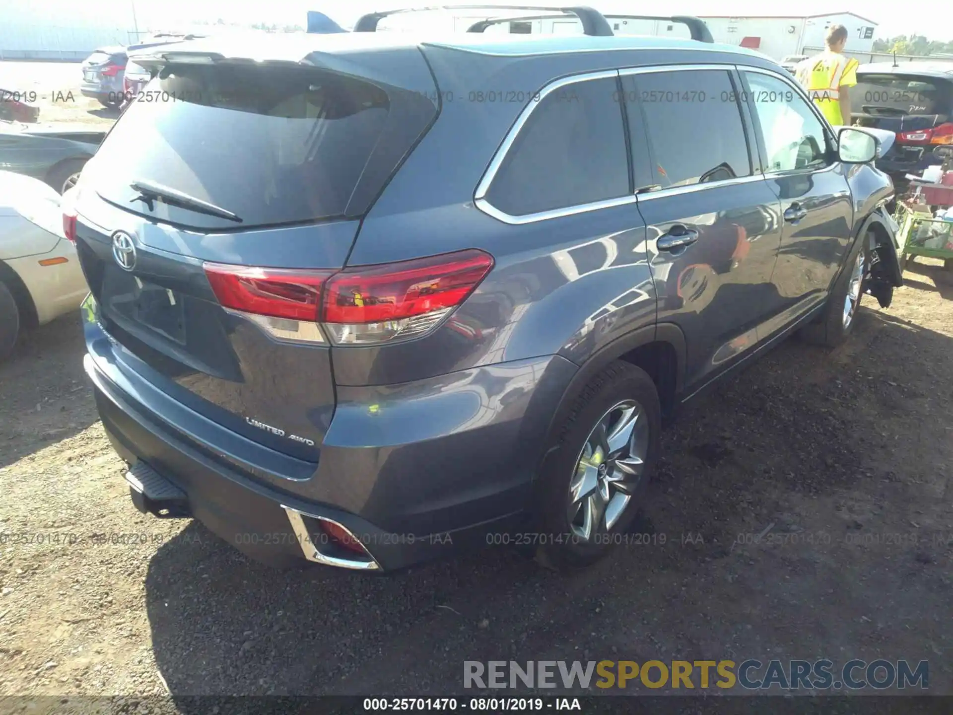 4 Фотография поврежденного автомобиля 5TDDZRFH9KS940631 TOYOTA HIGHLANDER 2019