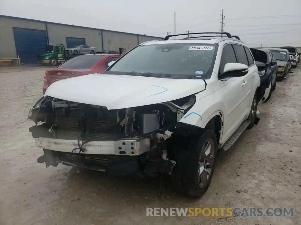 2 Фотография поврежденного автомобиля 5TDDZRFH9KS956263 TOYOTA HIGHLANDER 2019