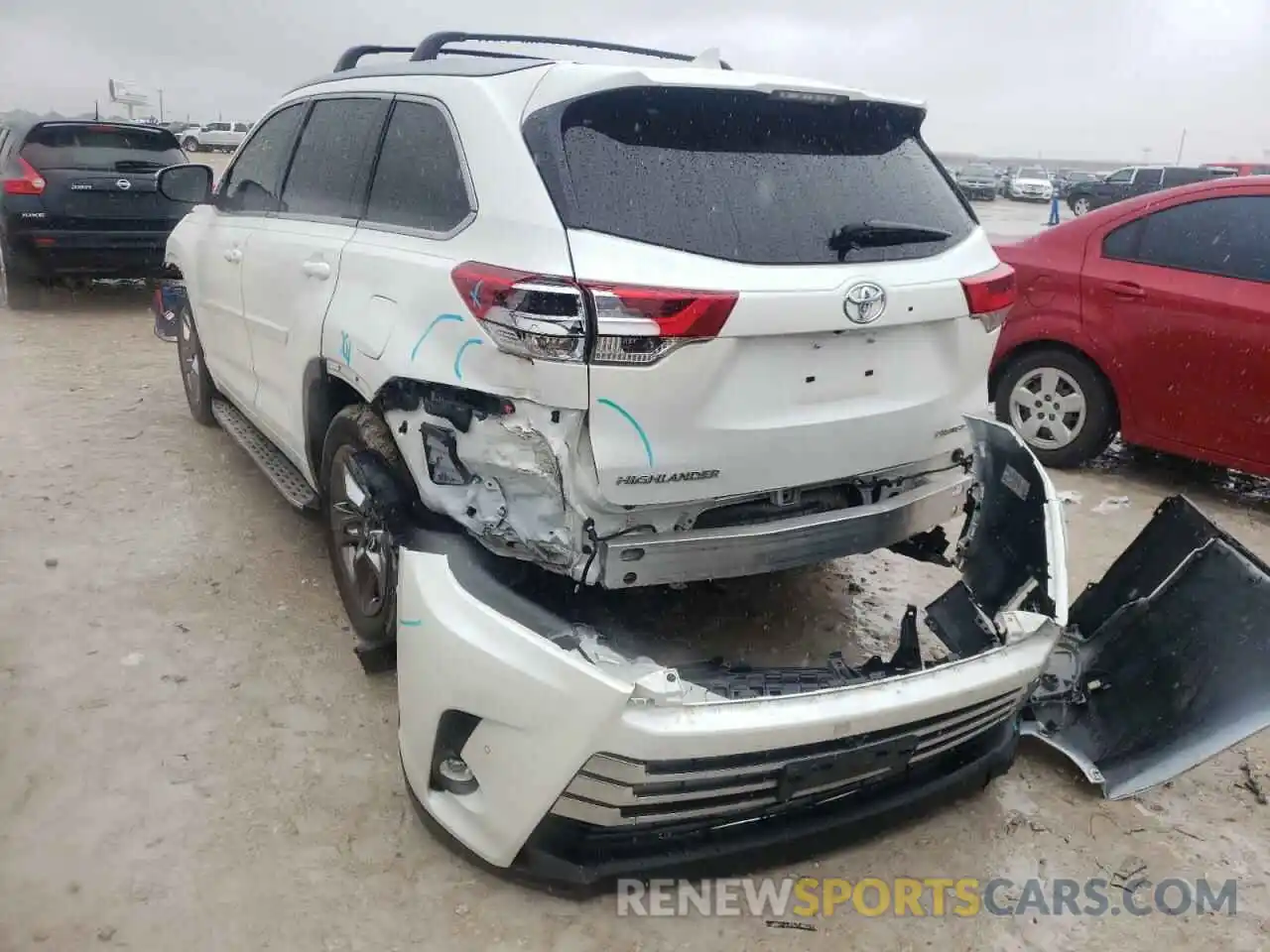 3 Фотография поврежденного автомобиля 5TDDZRFH9KS956263 TOYOTA HIGHLANDER 2019