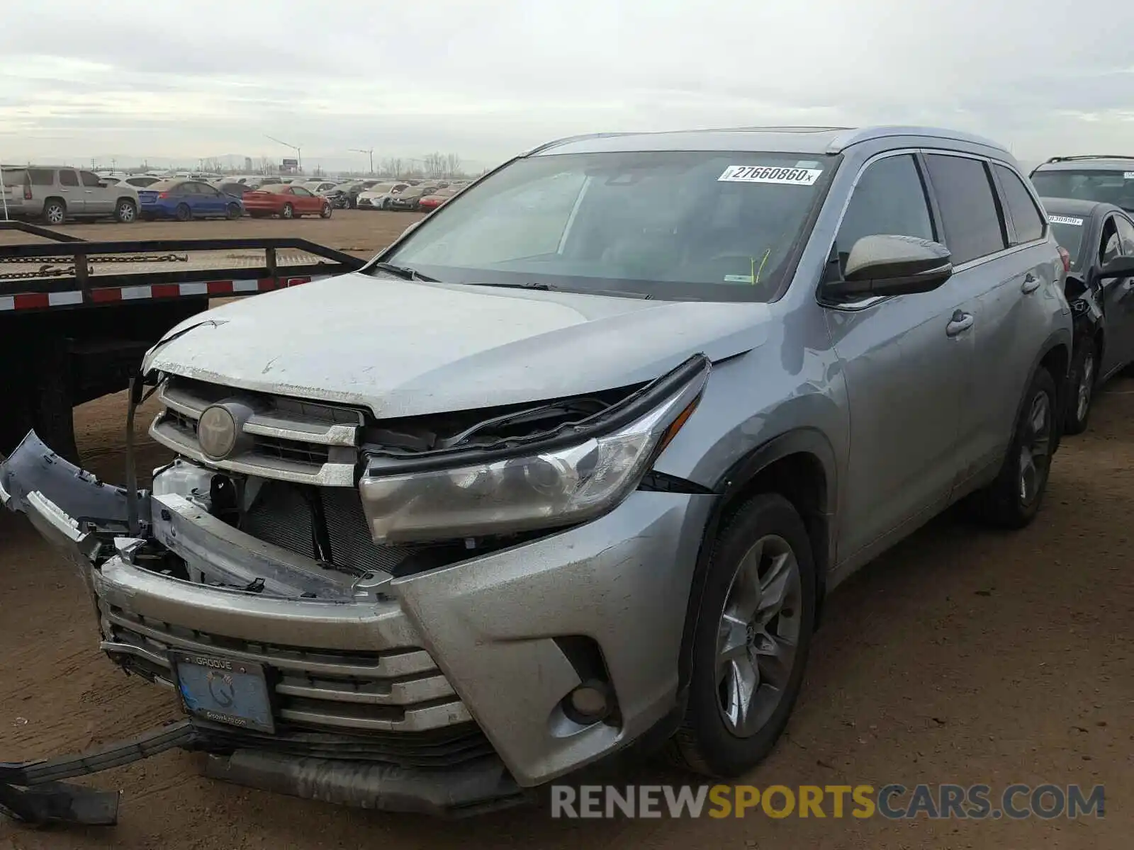 2 Фотография поврежденного автомобиля 5TDDZRFHXKS703193 TOYOTA HIGHLANDER 2019