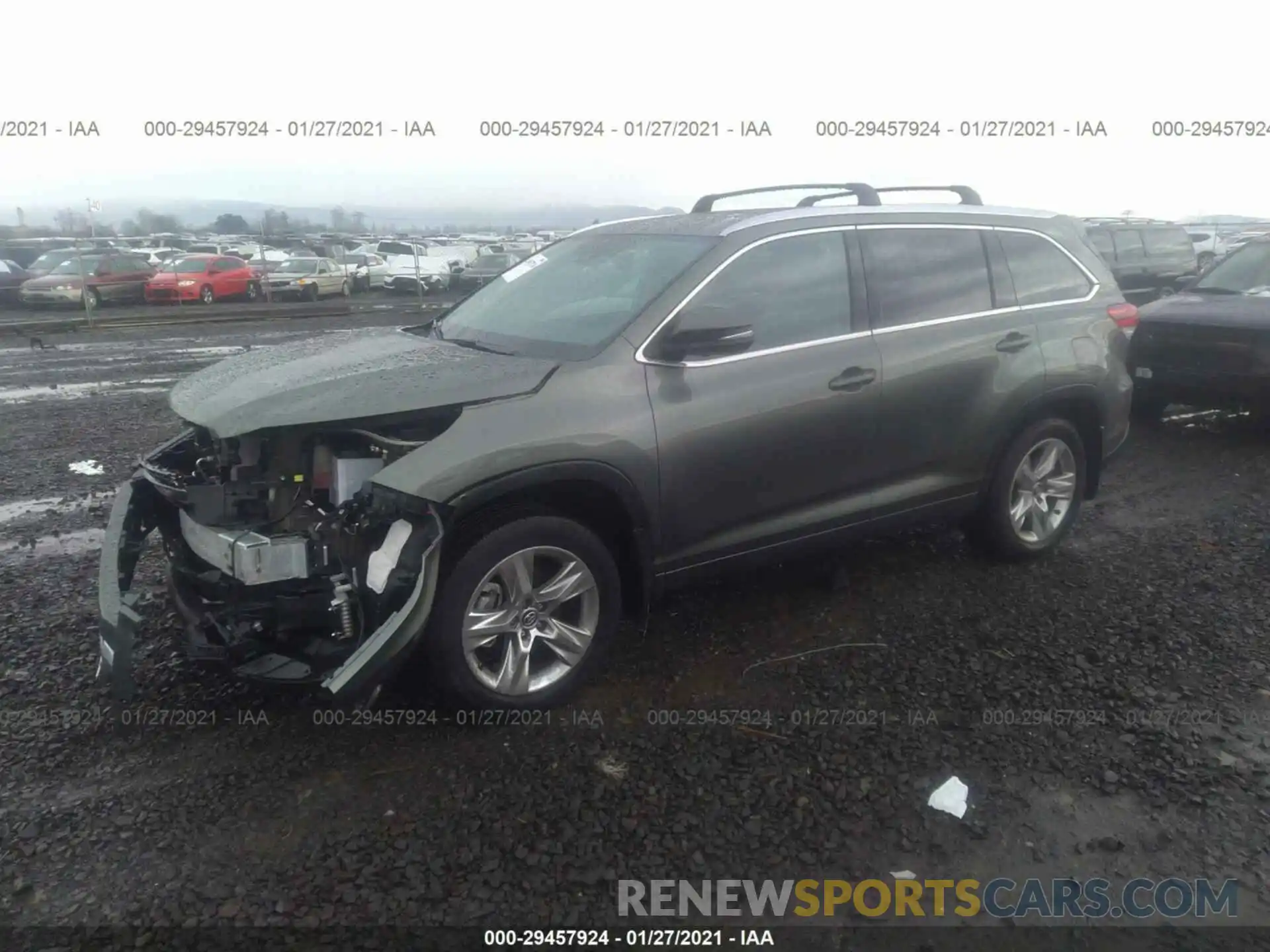 2 Photograph of a damaged car 5TDDZRFHXKS710287 TOYOTA HIGHLANDER 2019