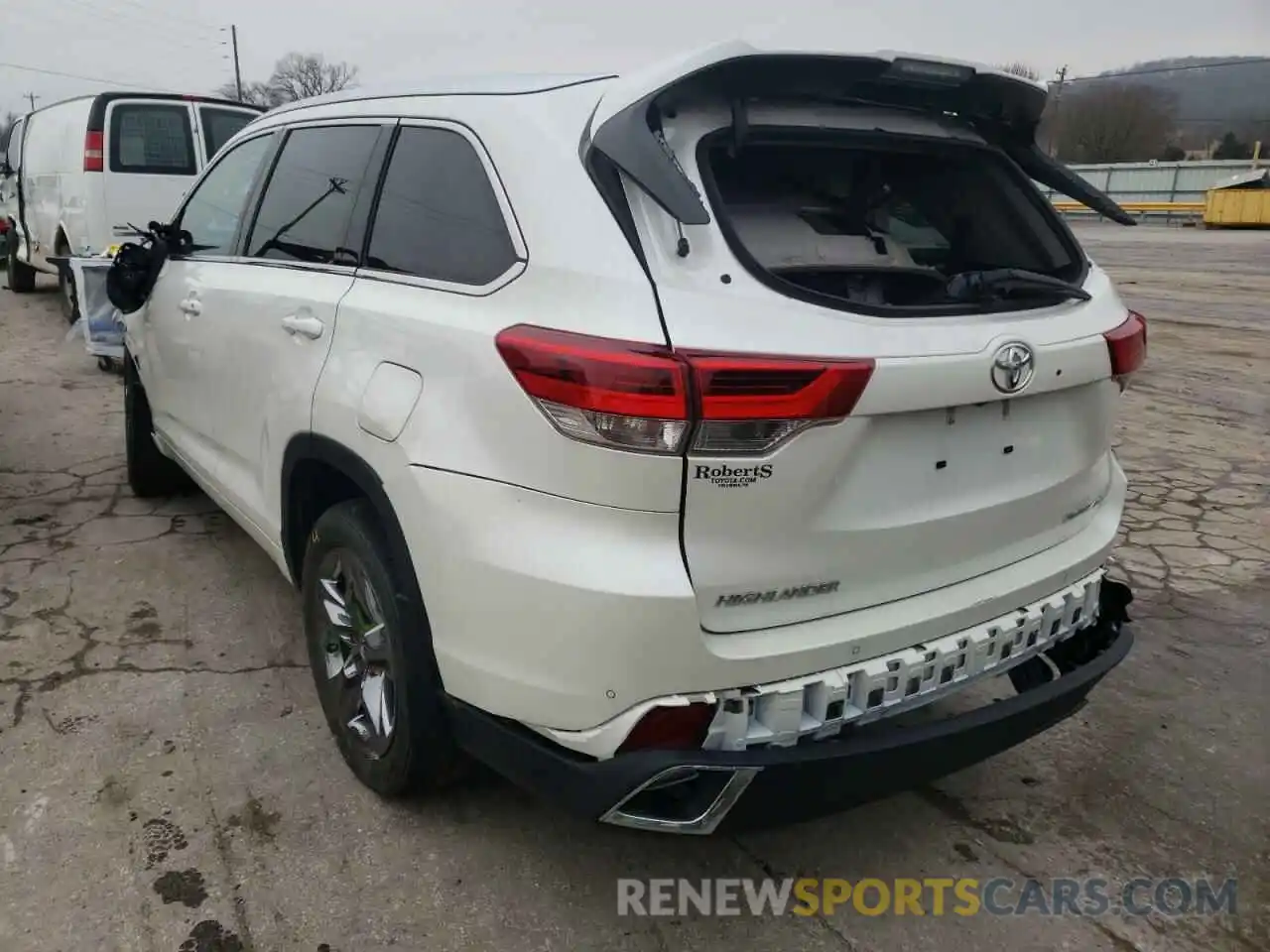 3 Фотография поврежденного автомобиля 5TDDZRFHXKS727056 TOYOTA HIGHLANDER 2019