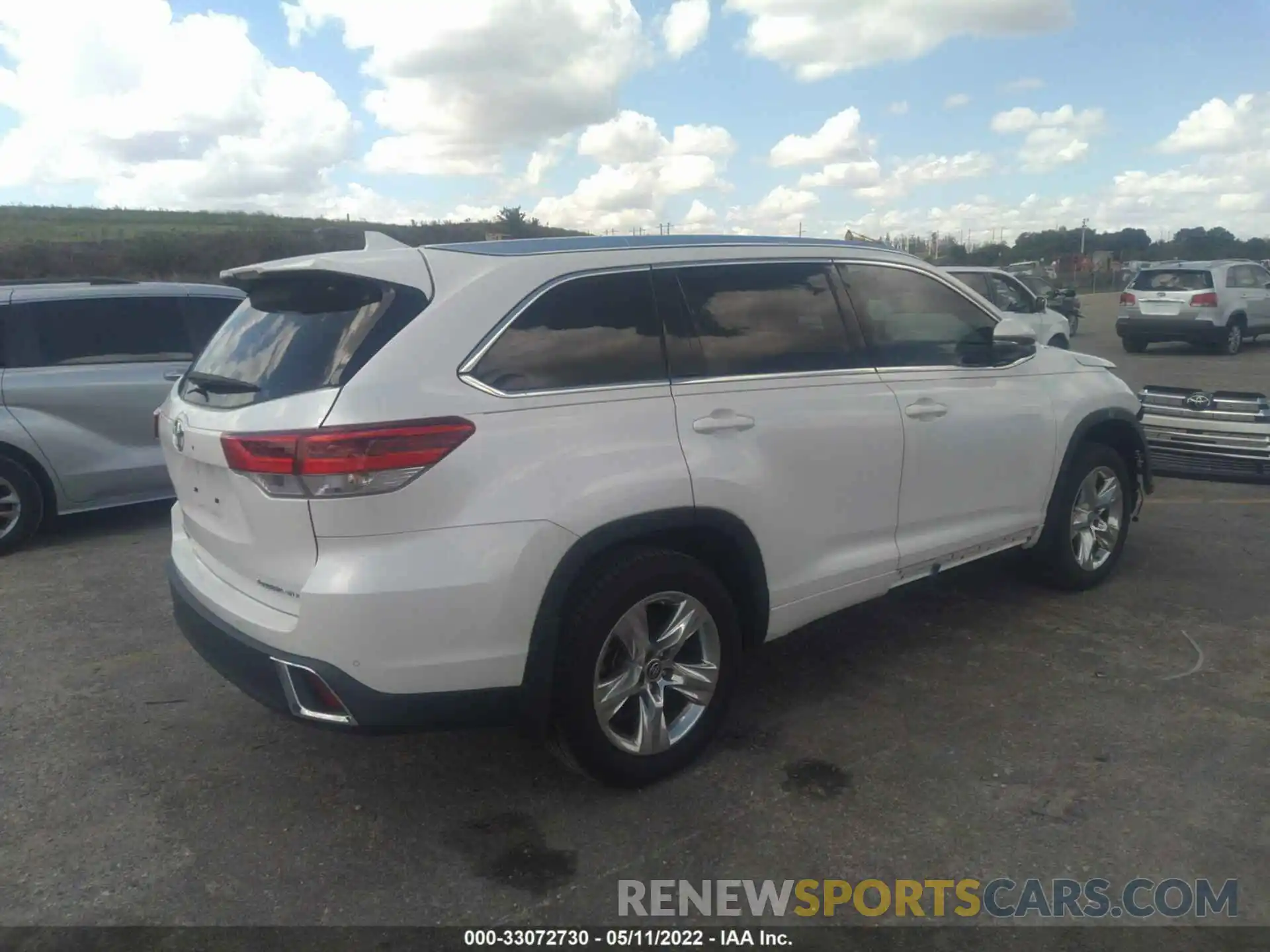 4 Фотография поврежденного автомобиля 5TDDZRFHXKS915379 TOYOTA HIGHLANDER 2019