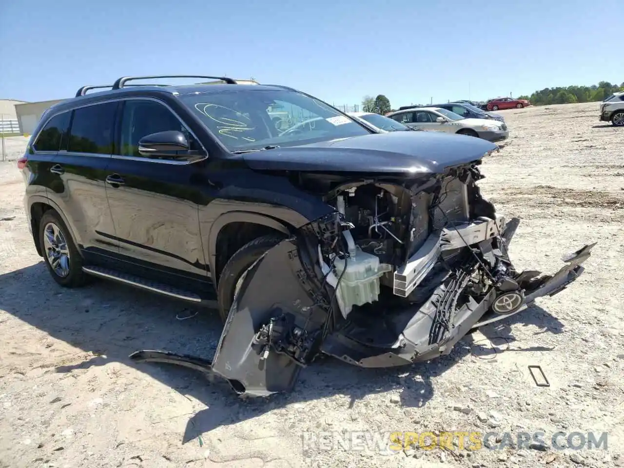 1 Photograph of a damaged car 5TDDZRFHXKS935485 TOYOTA HIGHLANDER 2019