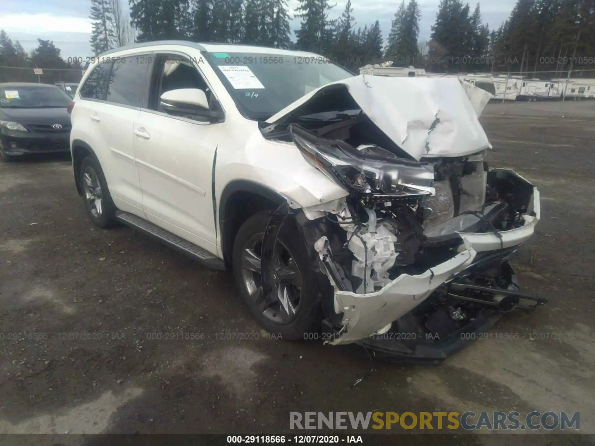 1 Photograph of a damaged car 5TDDZRFHXKS942971 TOYOTA HIGHLANDER 2019