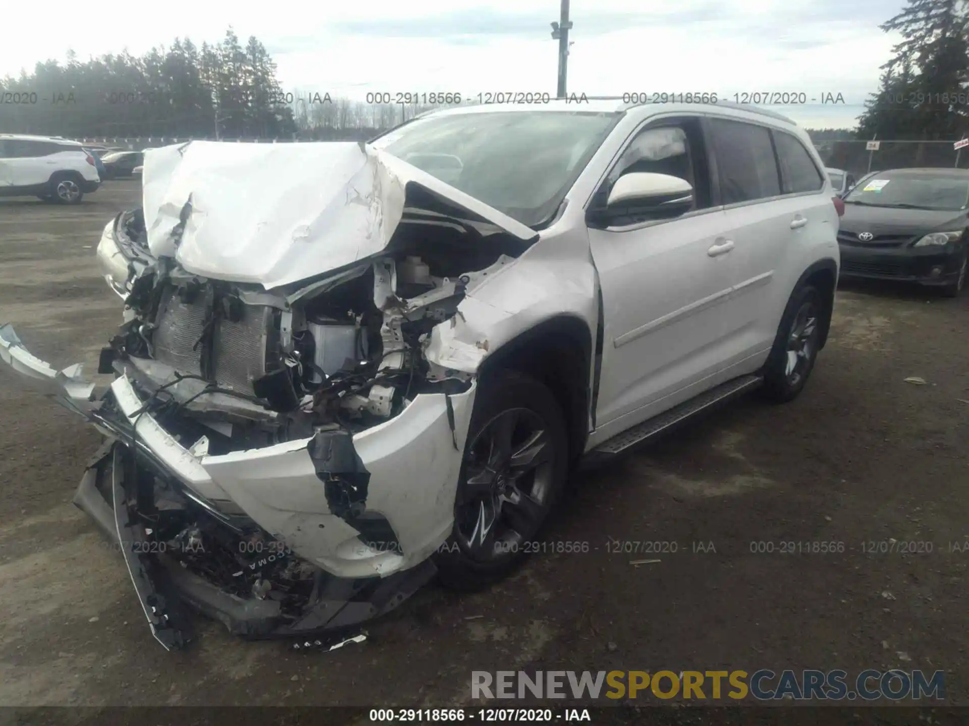 2 Photograph of a damaged car 5TDDZRFHXKS942971 TOYOTA HIGHLANDER 2019