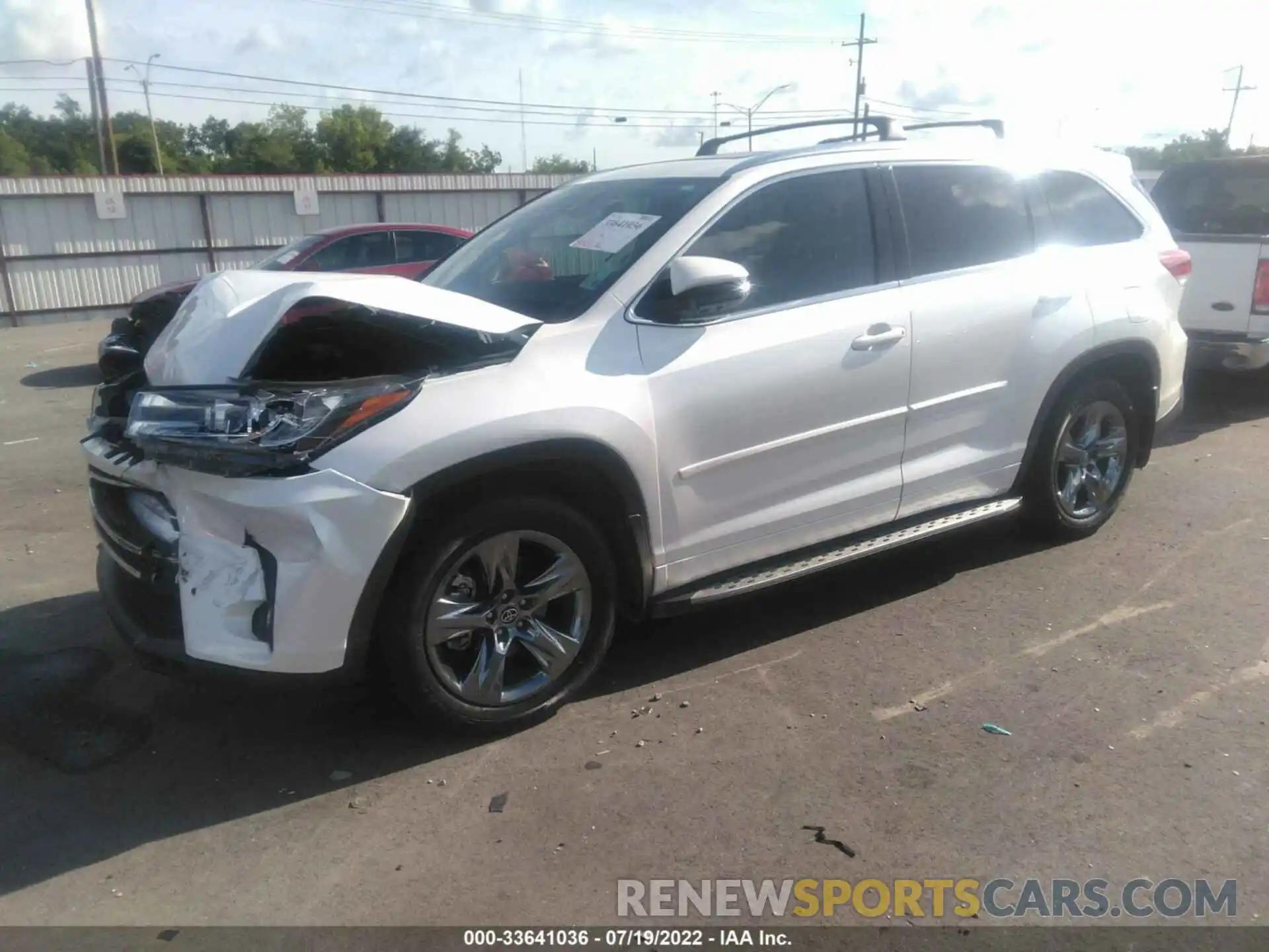 2 Photograph of a damaged car 5TDDZRFHXKS973721 TOYOTA HIGHLANDER 2019