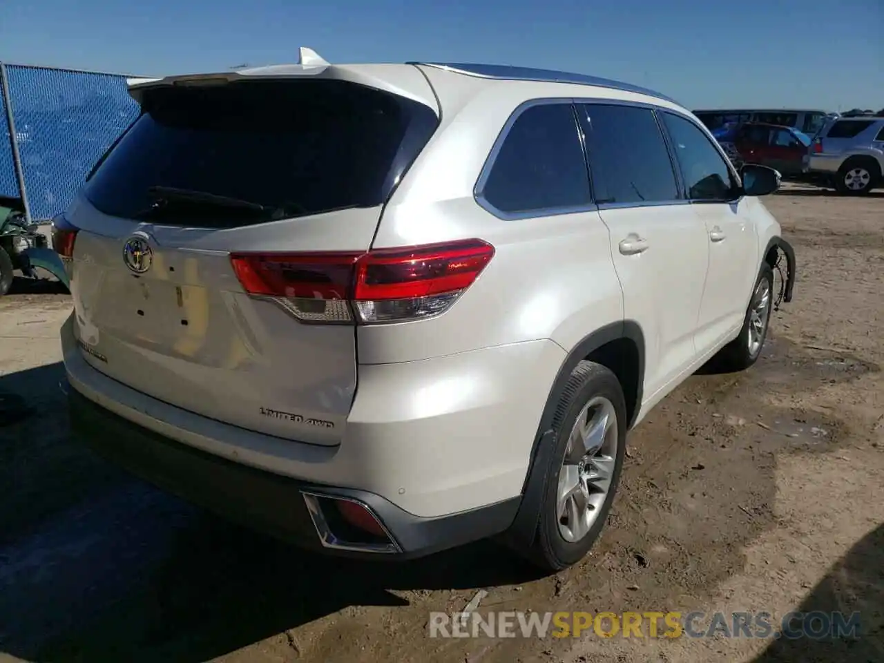 4 Фотография поврежденного автомобиля 5TDDZRFHXKS976442 TOYOTA HIGHLANDER 2019