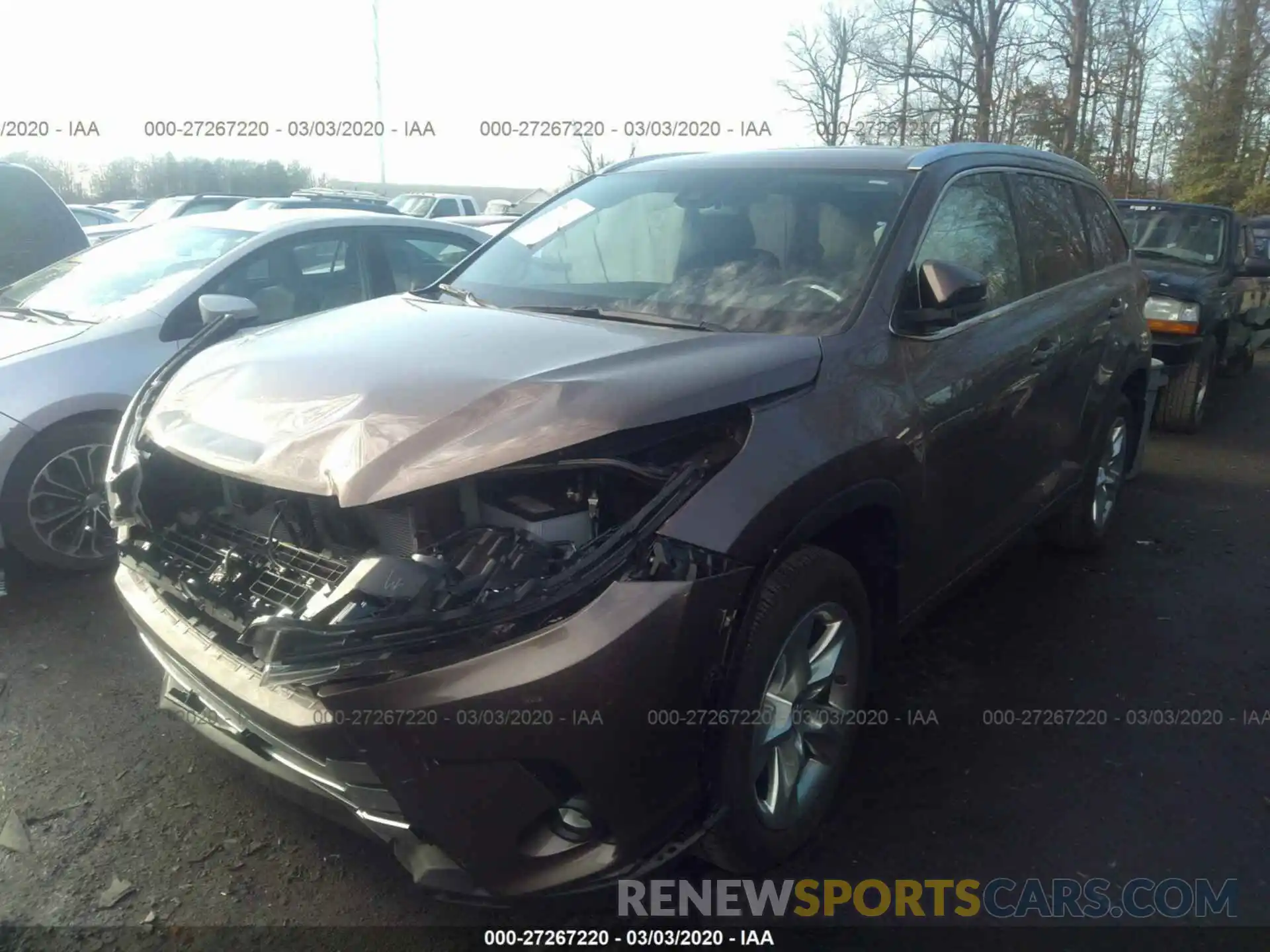 2 Photograph of a damaged car 5TDDZRFHXKS977350 TOYOTA HIGHLANDER 2019