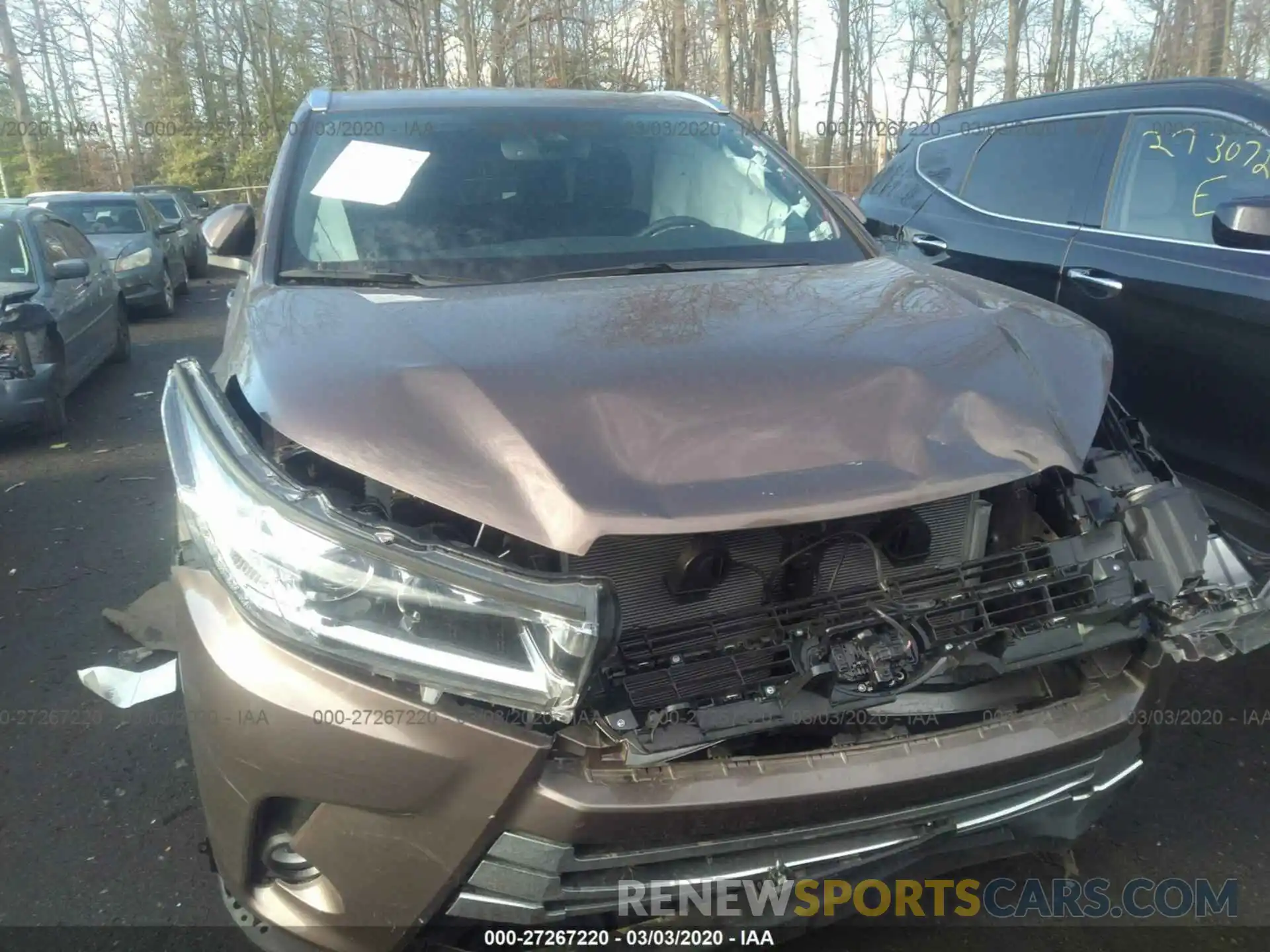 6 Фотография поврежденного автомобиля 5TDDZRFHXKS977350 TOYOTA HIGHLANDER 2019