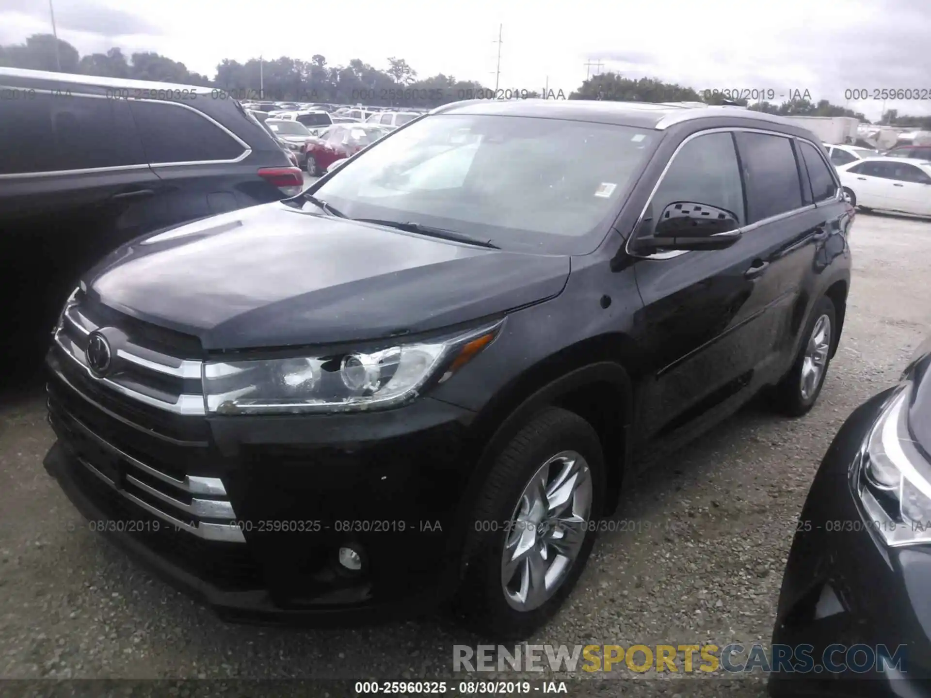 2 Photograph of a damaged car 5TDDZRFHXKS985108 TOYOTA HIGHLANDER 2019