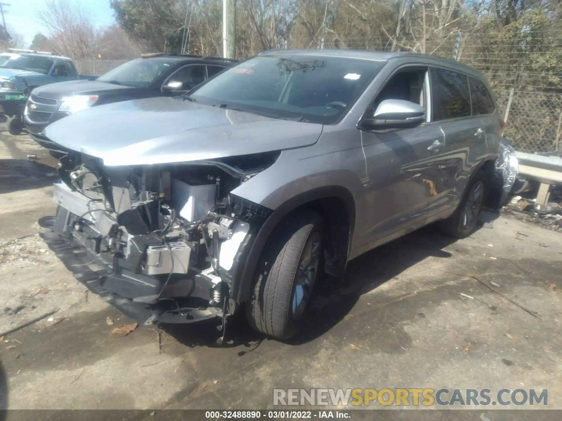 2 Photograph of a damaged car 5TDDZRFHXKS994682 TOYOTA HIGHLANDER 2019