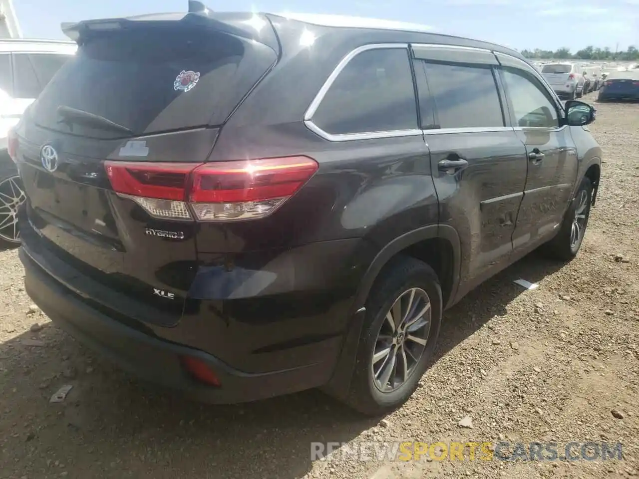 4 Фотография поврежденного автомобиля 5TDJGRFH0KS052259 TOYOTA HIGHLANDER 2019