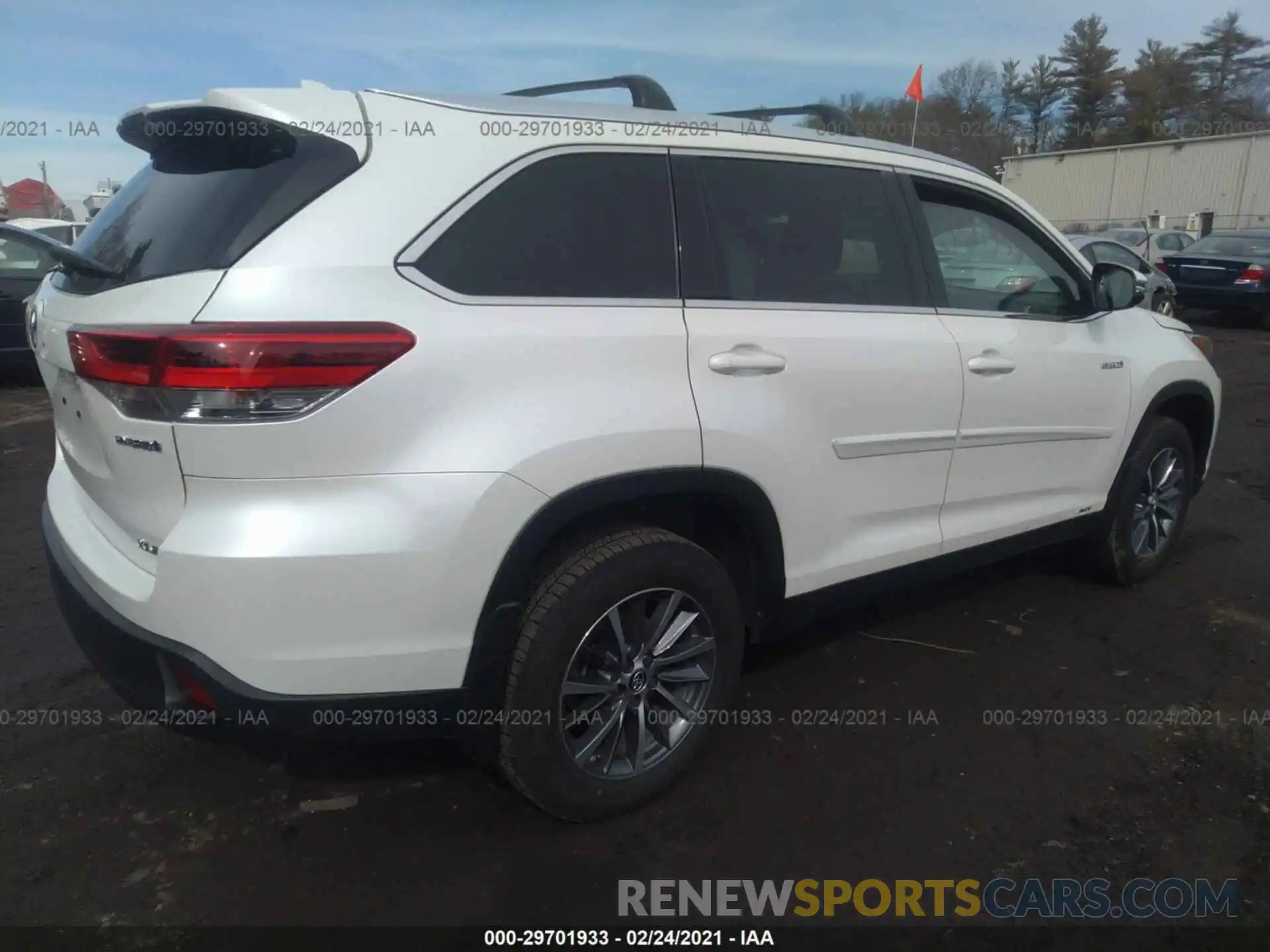 4 Фотография поврежденного автомобиля 5TDJGRFH1KS073167 TOYOTA HIGHLANDER 2019