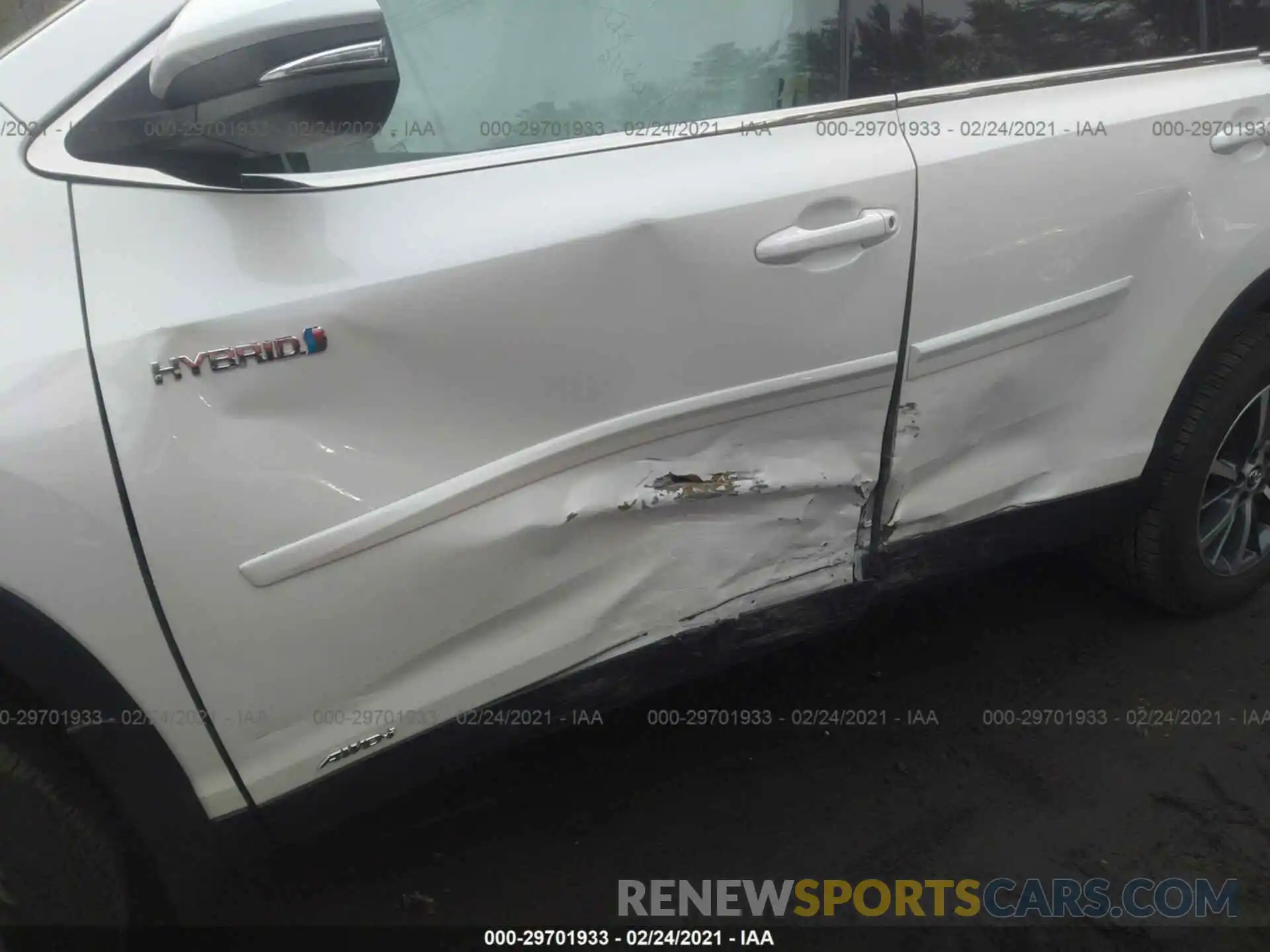 6 Photograph of a damaged car 5TDJGRFH1KS073167 TOYOTA HIGHLANDER 2019