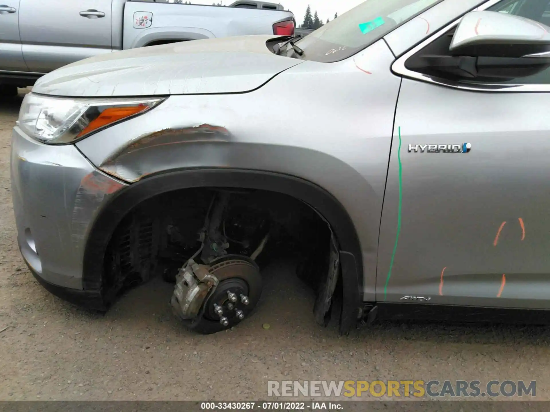 6 Photograph of a damaged car 5TDJGRFH2KS063408 TOYOTA HIGHLANDER 2019