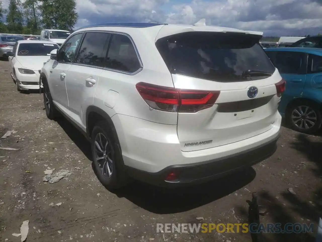 3 Фотография поврежденного автомобиля 5TDJGRFH2KS068799 TOYOTA HIGHLANDER 2019