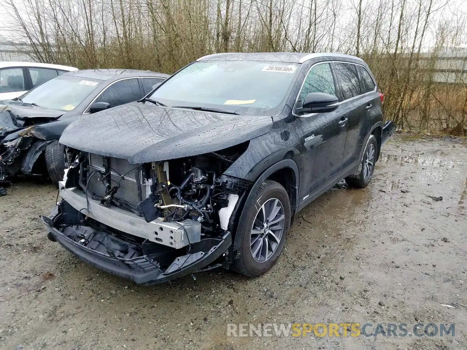 2 Photograph of a damaged car 5TDJGRFH3KS056919 TOYOTA HIGHLANDER 2019