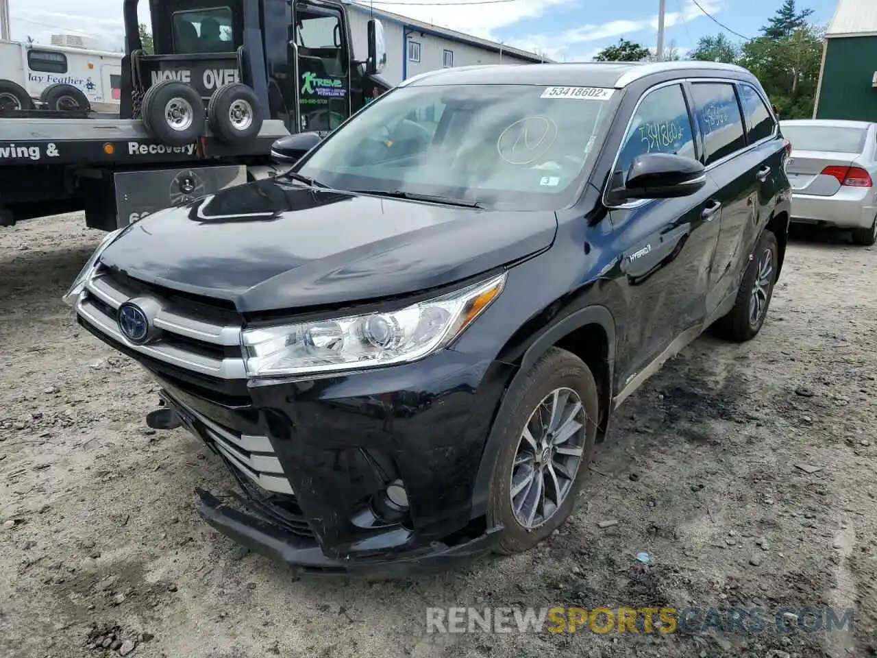 2 Фотография поврежденного автомобиля 5TDJGRFH3KS073963 TOYOTA HIGHLANDER 2019