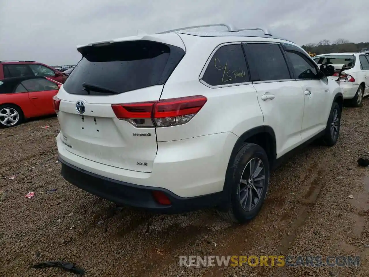 4 Фотография поврежденного автомобиля 5TDJGRFH4KS053592 TOYOTA HIGHLANDER 2019