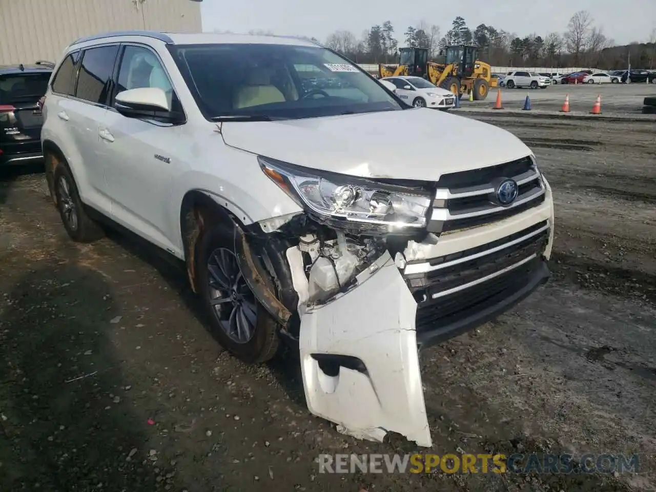 1 Фотография поврежденного автомобиля 5TDJGRFH4KS053706 TOYOTA HIGHLANDER 2019