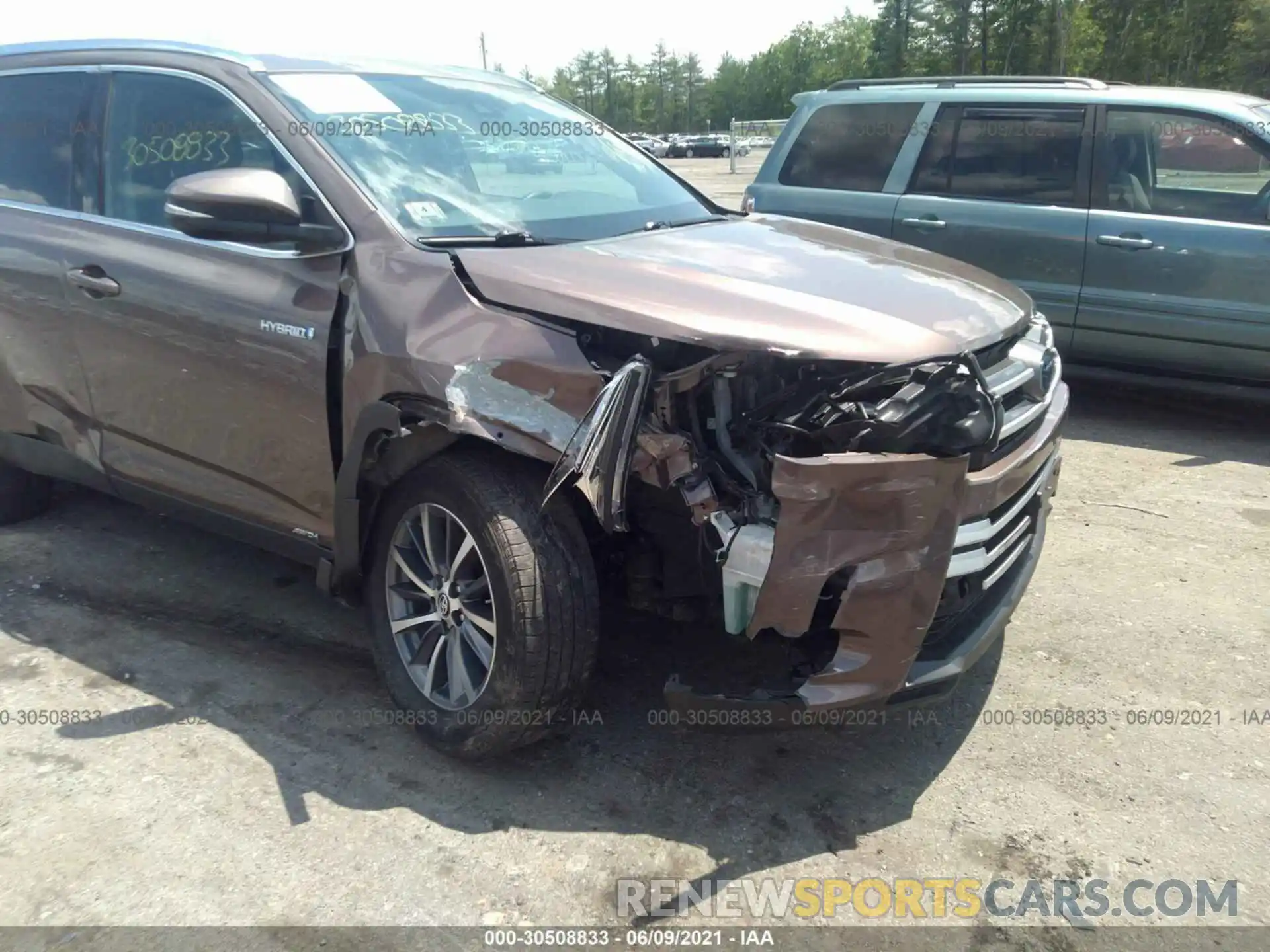 6 Photograph of a damaged car 5TDJGRFH4KS071364 TOYOTA HIGHLANDER 2019