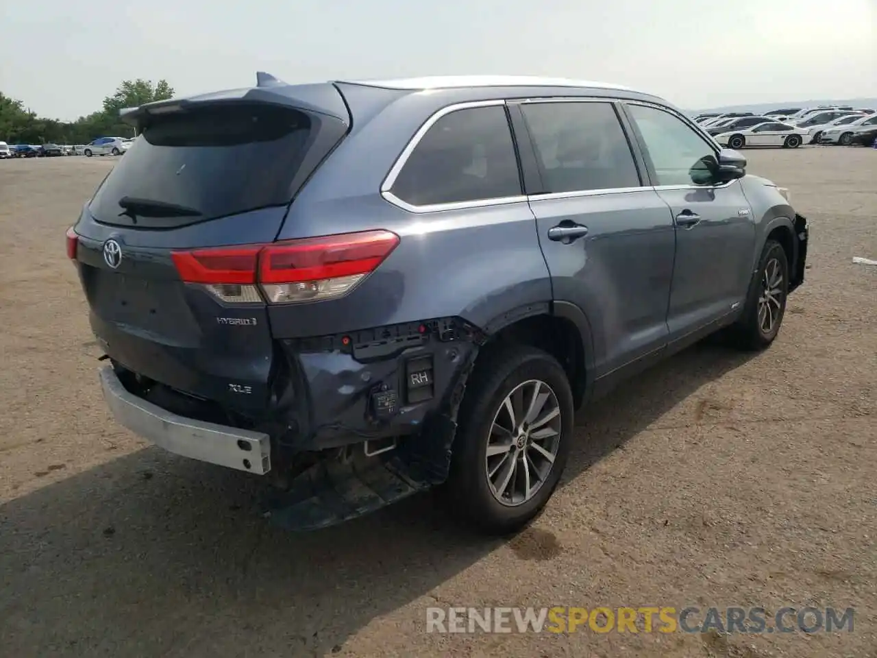 4 Фотография поврежденного автомобиля 5TDJGRFH4KS078993 TOYOTA HIGHLANDER 2019