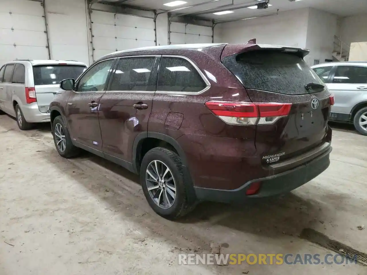 3 Фотография поврежденного автомобиля 5TDJGRFH5KS072507 TOYOTA HIGHLANDER 2019