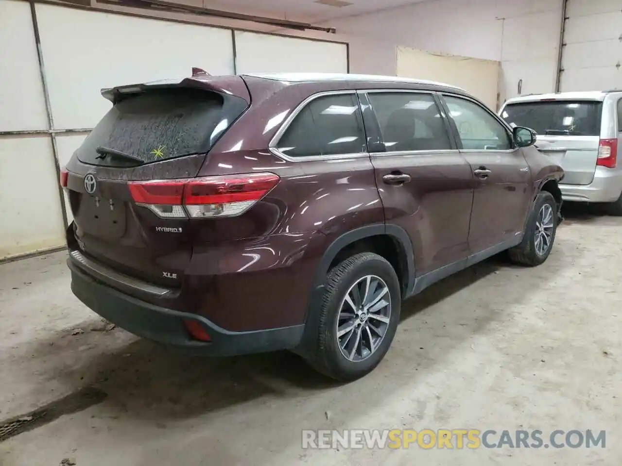 4 Фотография поврежденного автомобиля 5TDJGRFH5KS072507 TOYOTA HIGHLANDER 2019