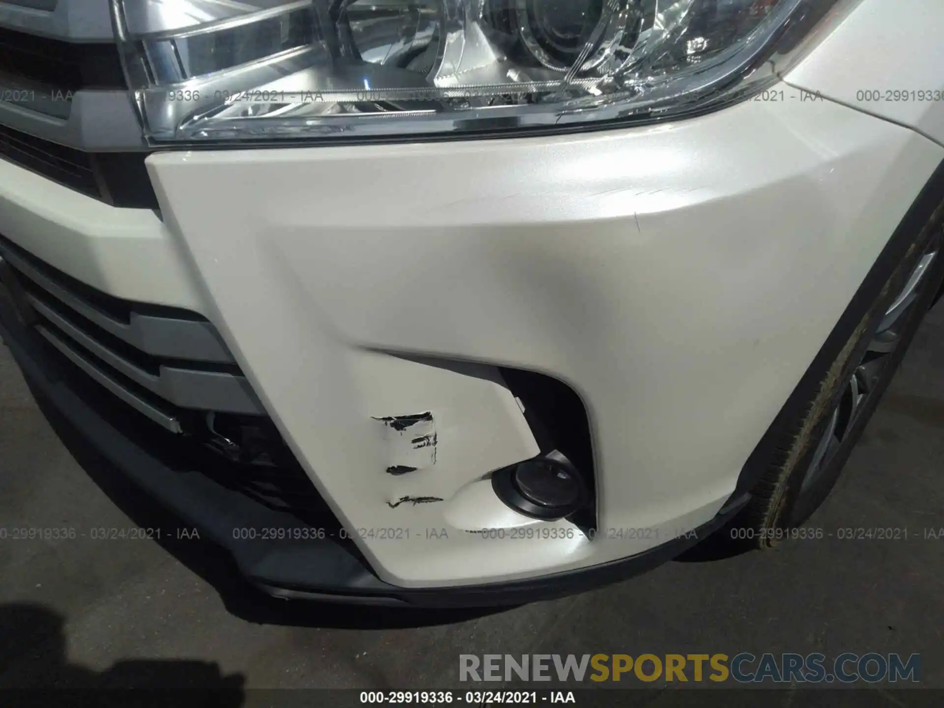 6 Photograph of a damaged car 5TDJGRFH6KS053609 TOYOTA HIGHLANDER 2019