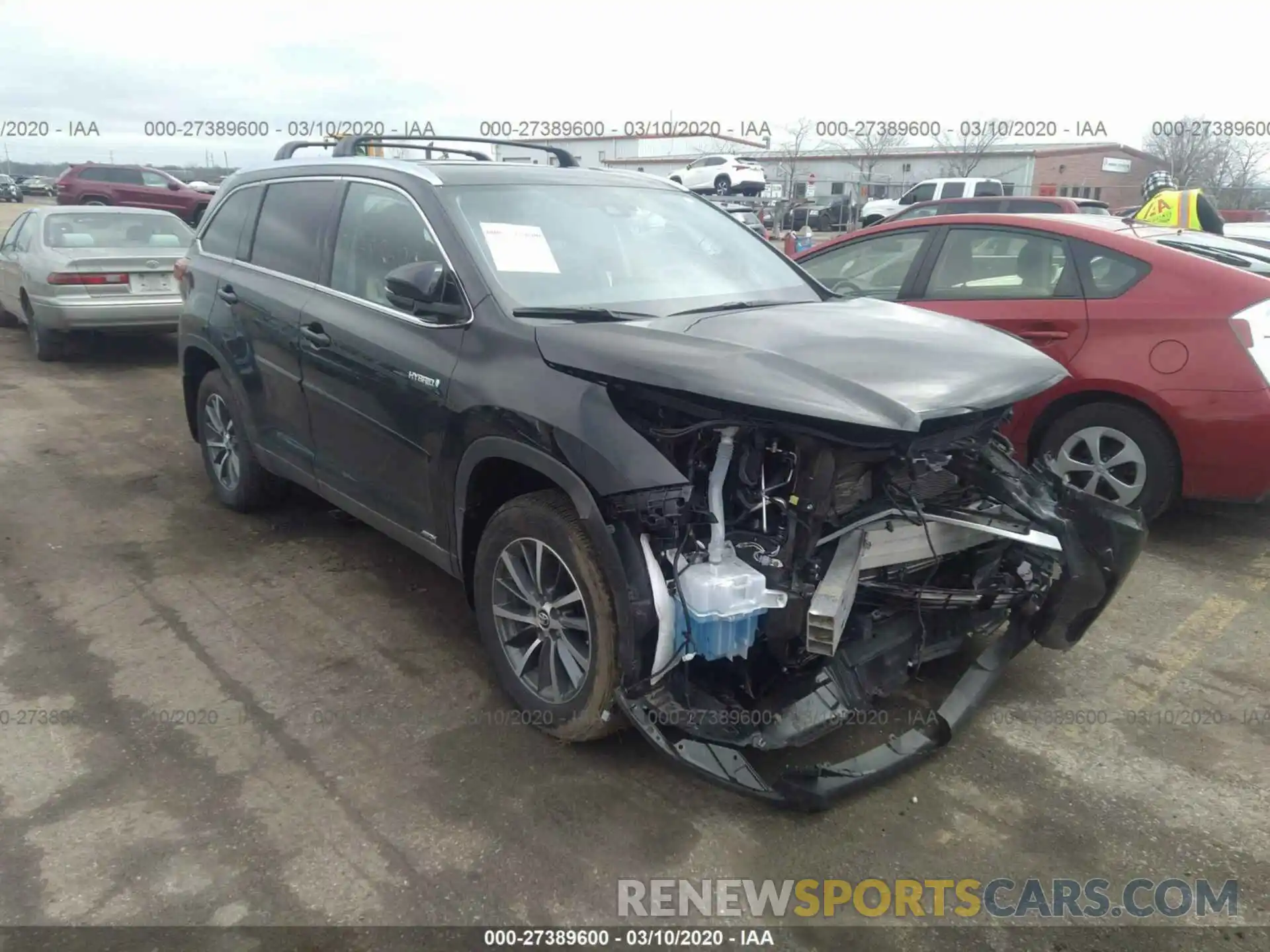 1 Фотография поврежденного автомобиля 5TDJGRFH6KS062617 TOYOTA HIGHLANDER 2019