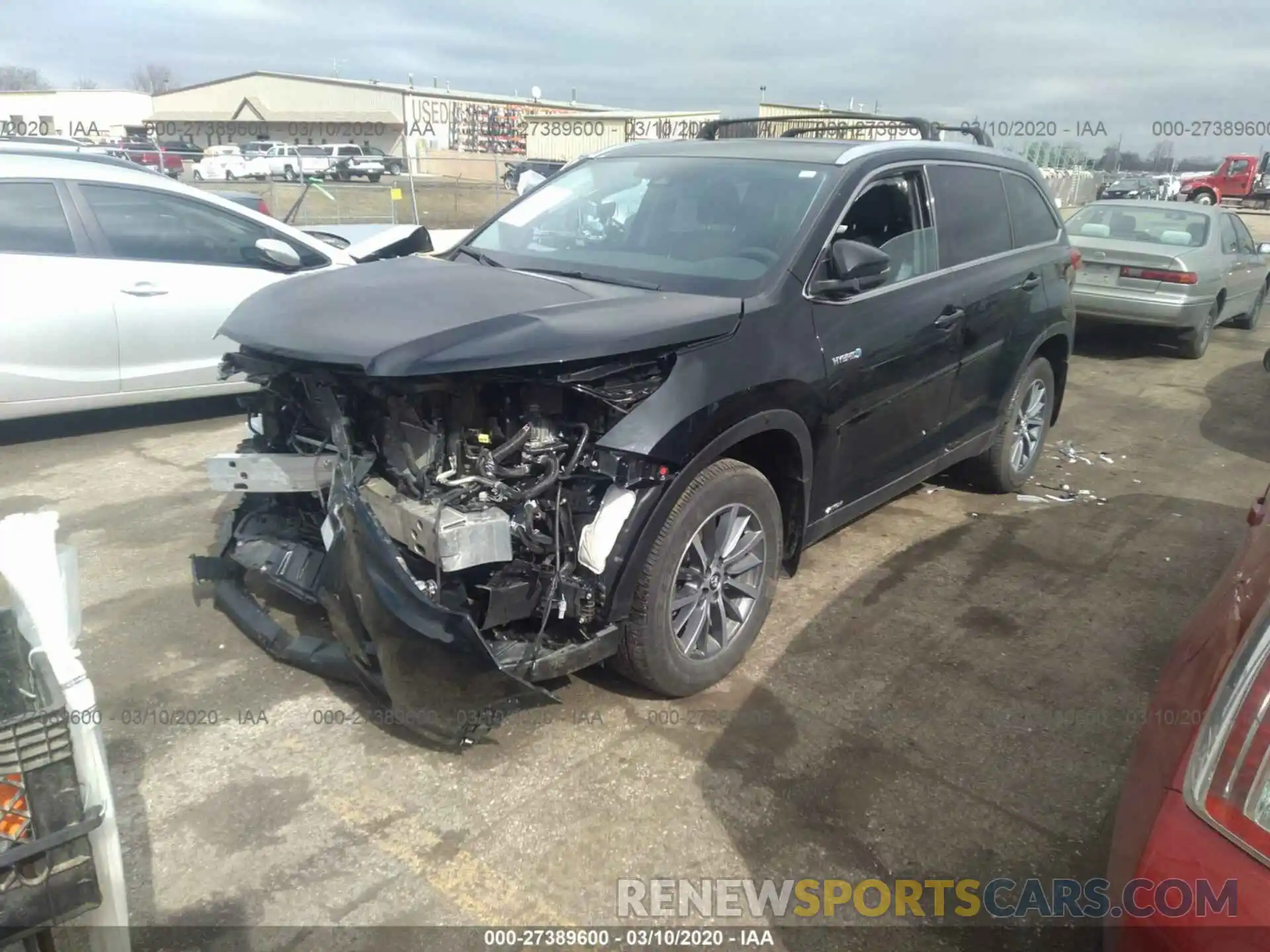 2 Фотография поврежденного автомобиля 5TDJGRFH6KS062617 TOYOTA HIGHLANDER 2019