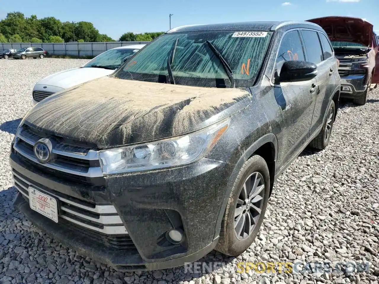 2 Фотография поврежденного автомобиля 5TDJGRFH6KS064349 TOYOTA HIGHLANDER 2019