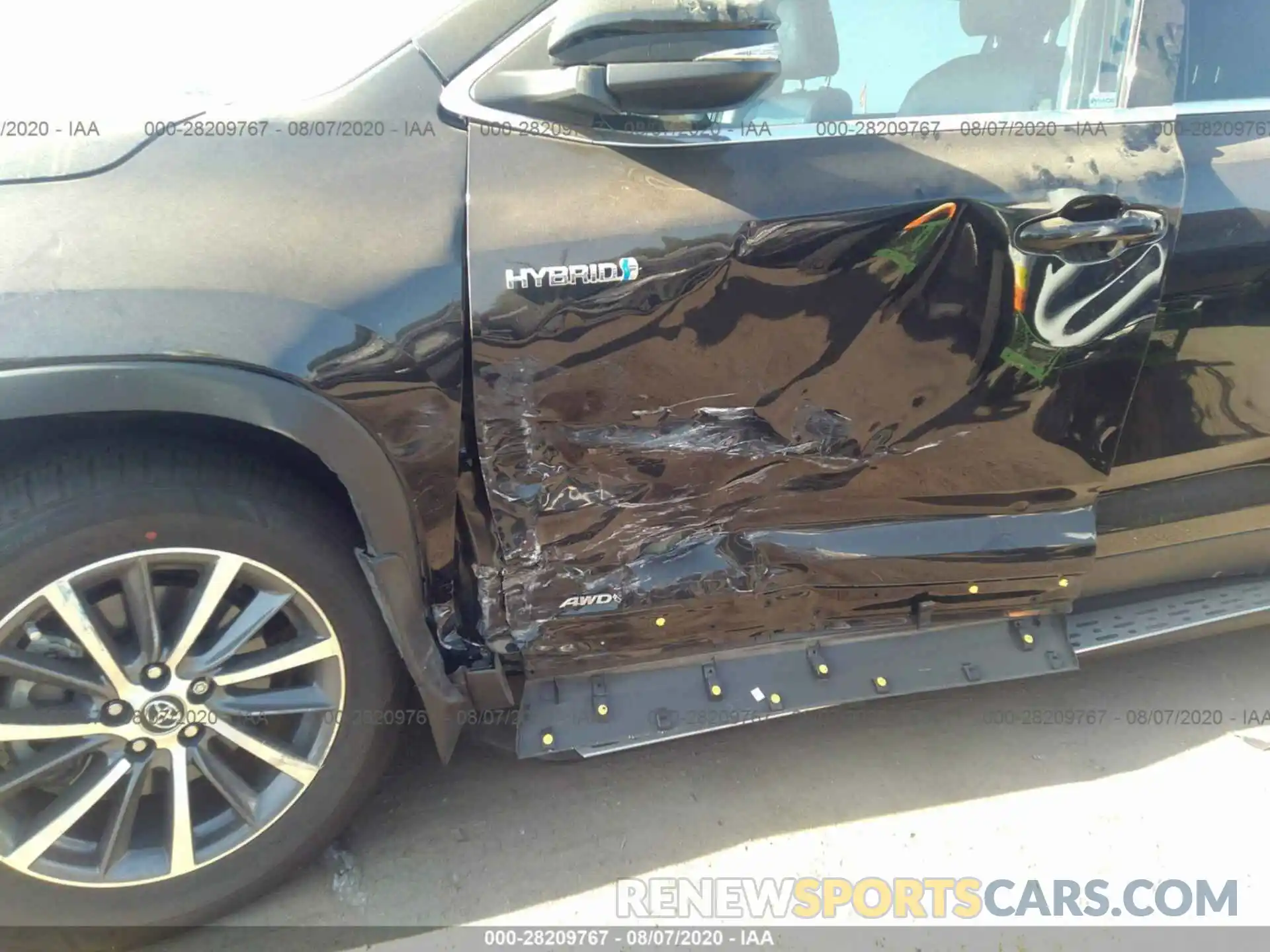 6 Photograph of a damaged car 5TDJGRFH6KS072726 TOYOTA HIGHLANDER 2019