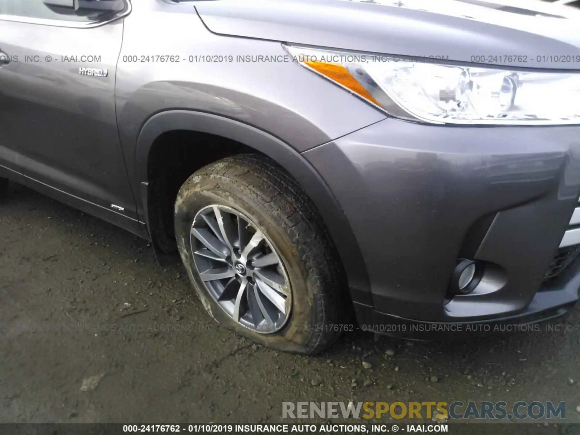 6 Photograph of a damaged car 5TDJGRFH7KS054297 TOYOTA HIGHLANDER 2019