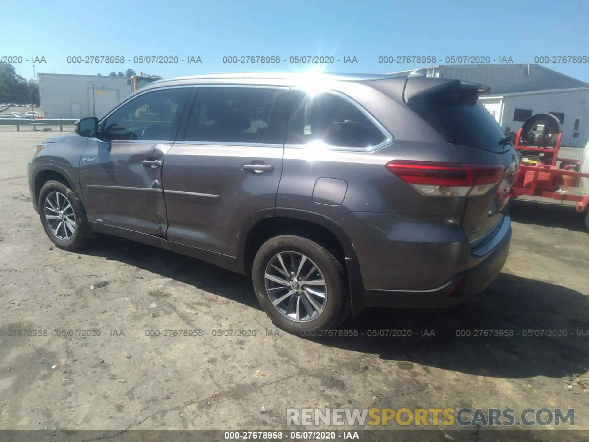 3 Фотография поврежденного автомобиля 5TDJGRFH7KS056762 TOYOTA HIGHLANDER 2019