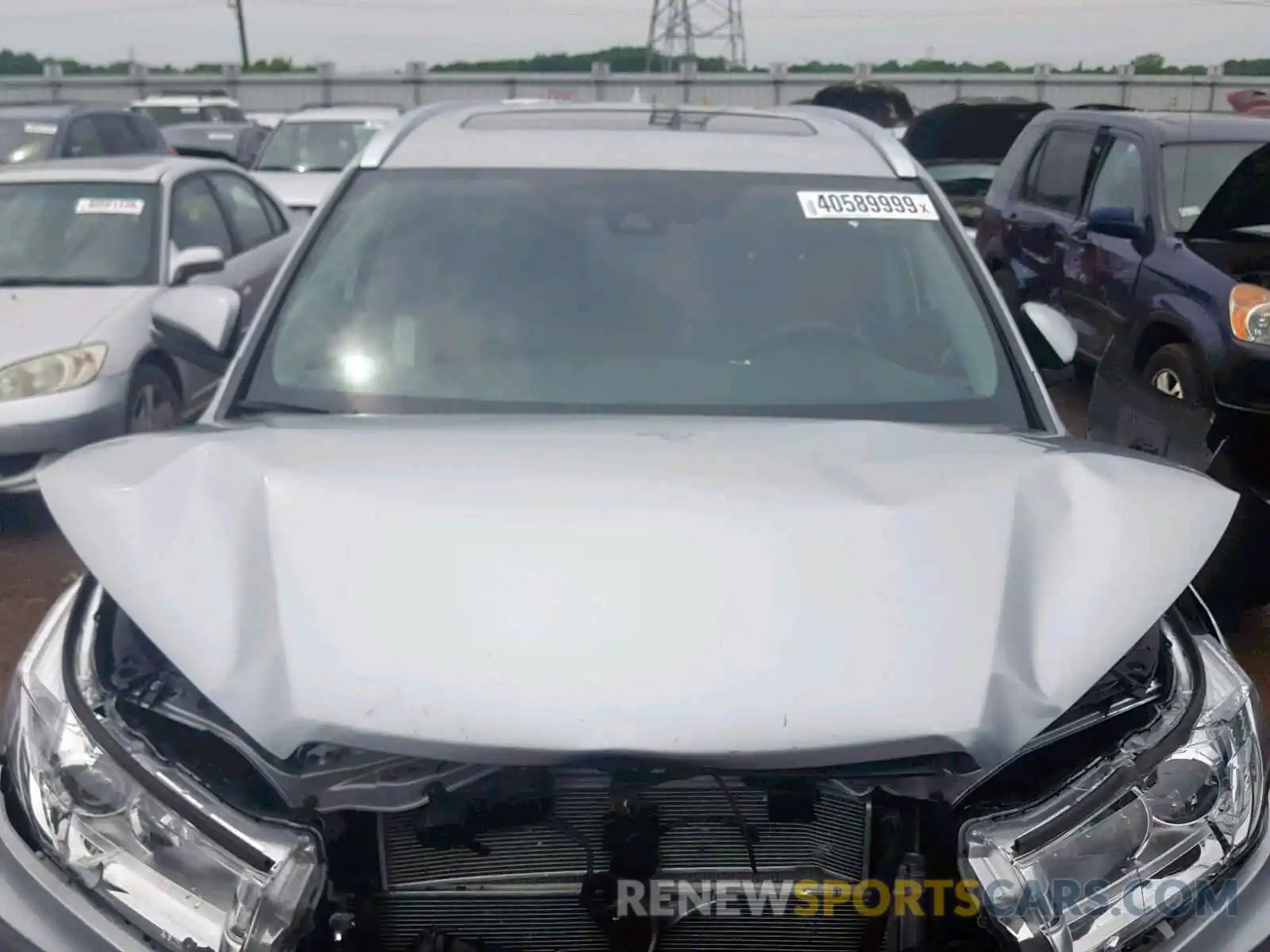 7 Photograph of a damaged car 5TDJGRFH7KS061430 TOYOTA HIGHLANDER 2019