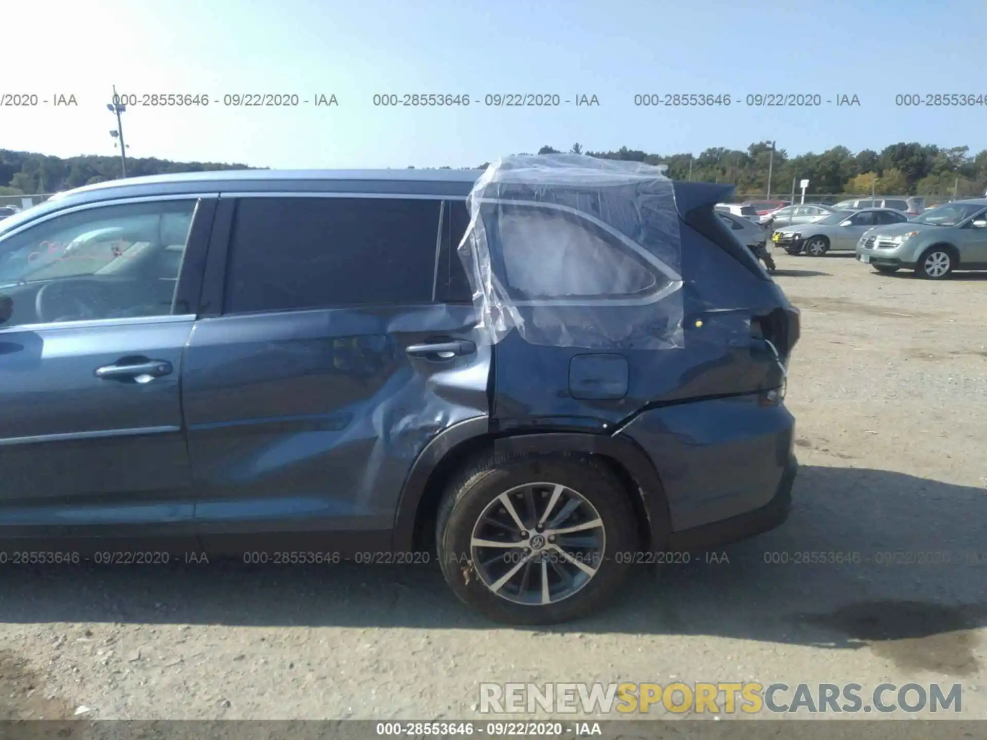 6 Photograph of a damaged car 5TDJGRFH7KS069821 TOYOTA HIGHLANDER 2019