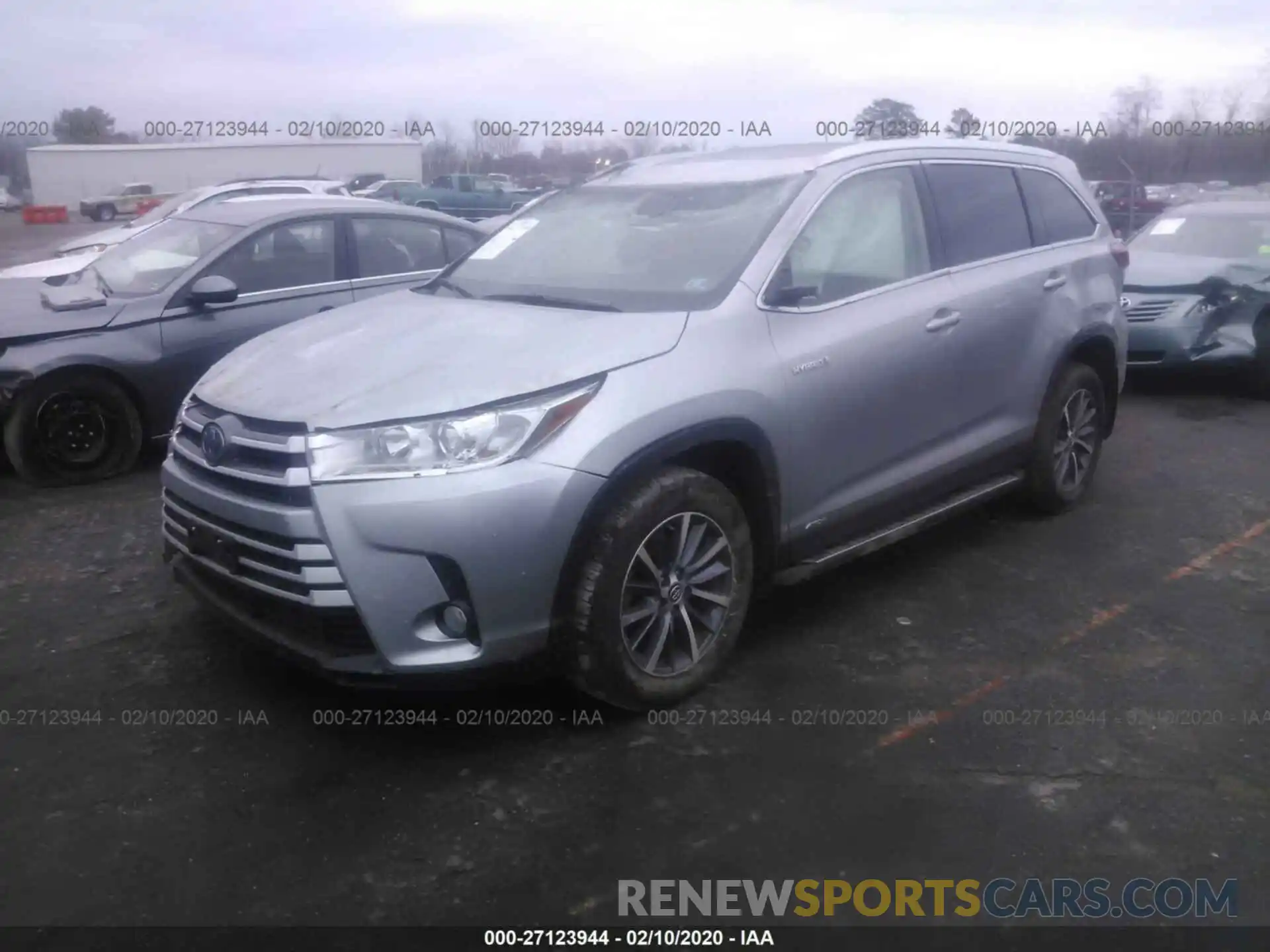 2 Фотография поврежденного автомобиля 5TDJGRFH8KS058097 TOYOTA HIGHLANDER 2019