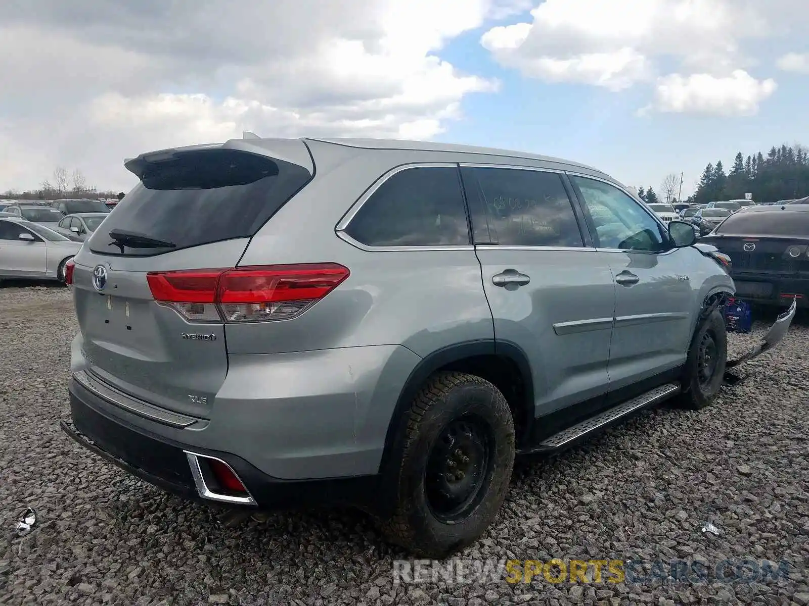 4 Фотография поврежденного автомобиля 5TDJGRFH8KS070525 TOYOTA HIGHLANDER 2019