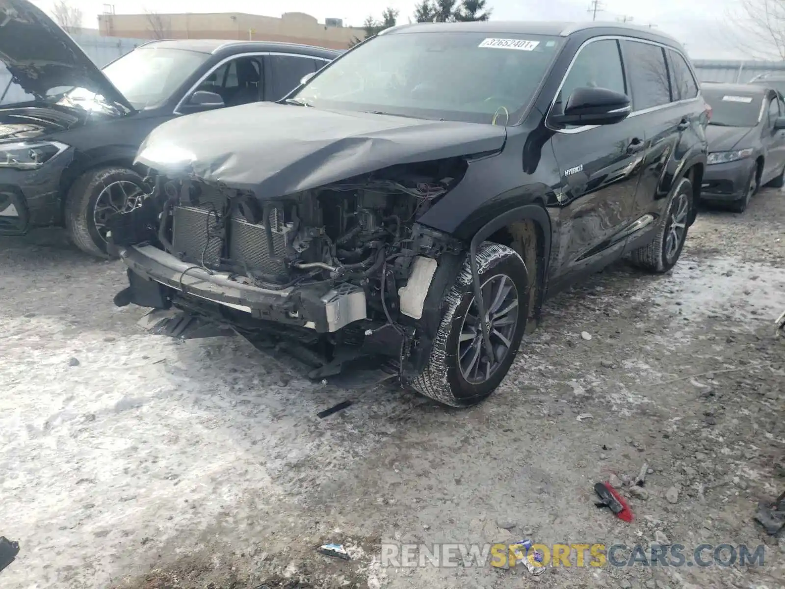 9 Photograph of a damaged car 5TDJGRFH9KS073286 TOYOTA HIGHLANDER 2019