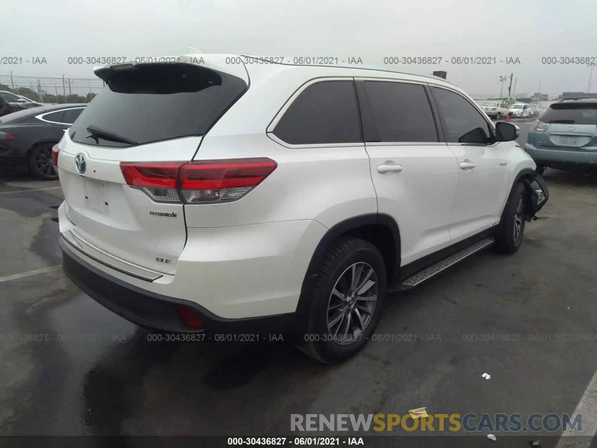 4 Фотография поврежденного автомобиля 5TDJGRFHXKS053810 TOYOTA HIGHLANDER 2019