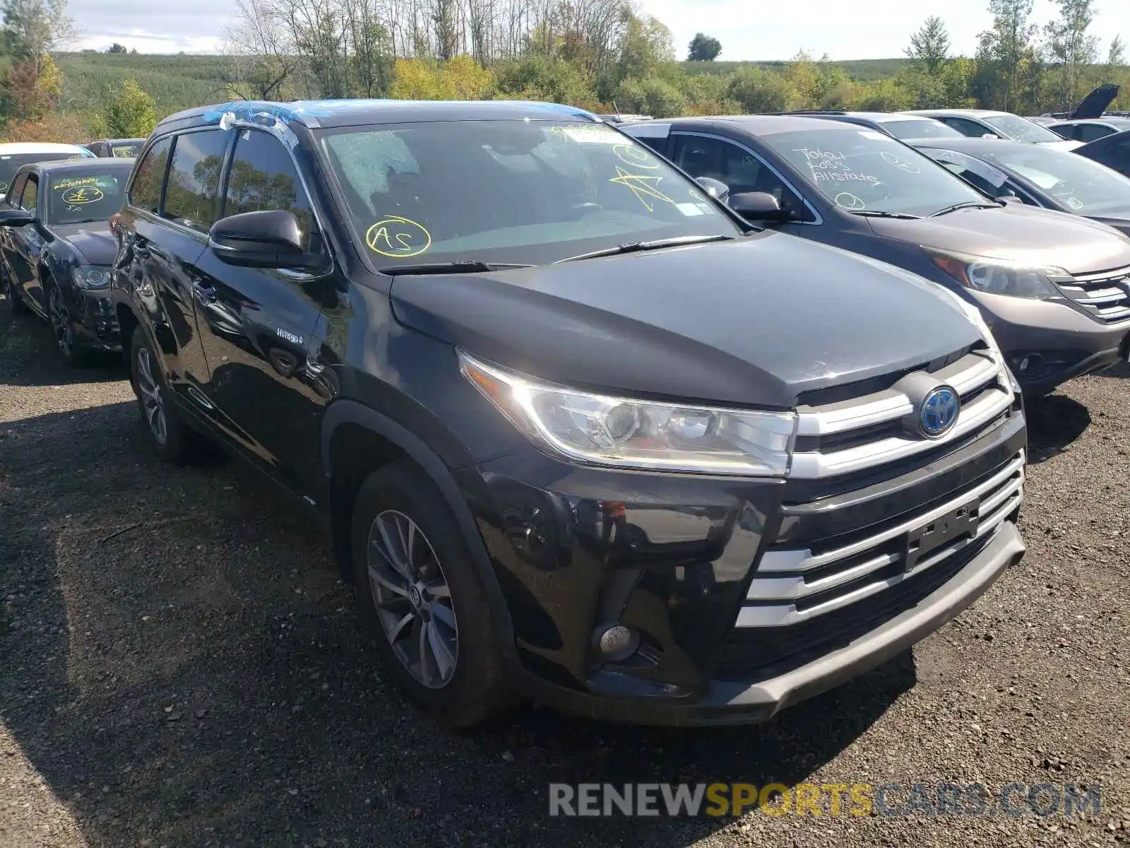 1 Фотография поврежденного автомобиля 5TDJGRFHXKS066914 TOYOTA HIGHLANDER 2019