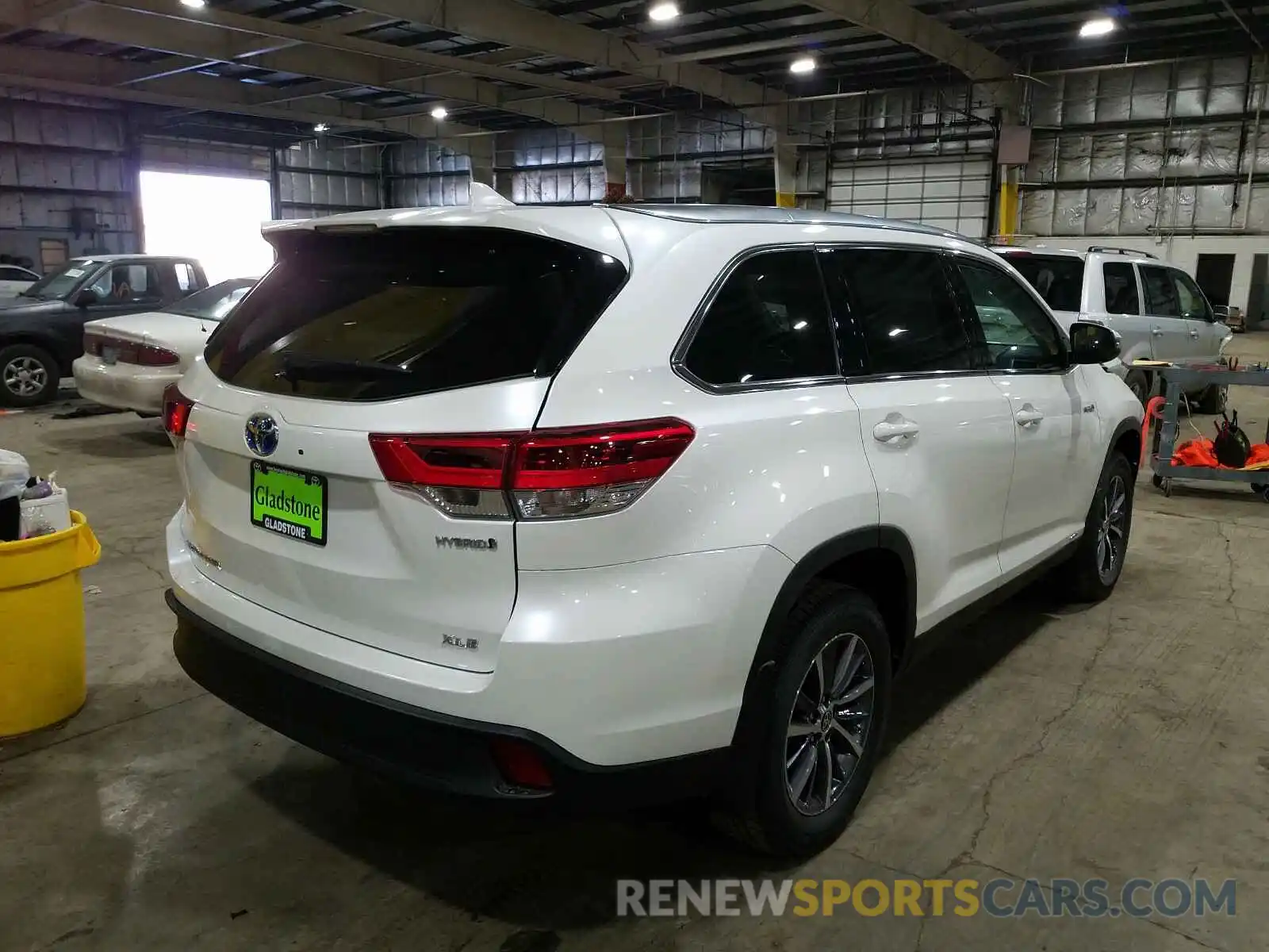 4 Фотография поврежденного автомобиля 5TDJGRFHXKS078772 TOYOTA HIGHLANDER 2019