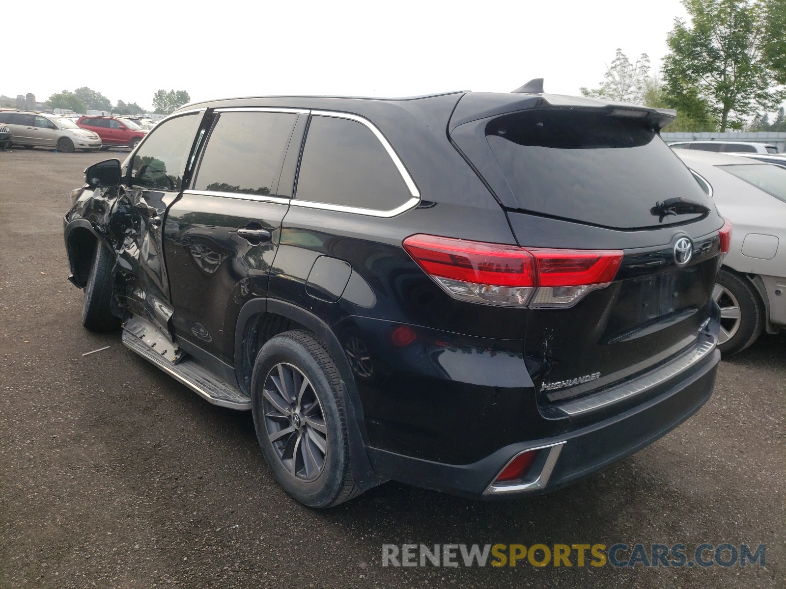 3 Фотография поврежденного автомобиля 5TDJZRFH0KS565408 TOYOTA HIGHLANDER 2019