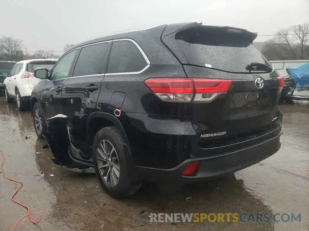 3 Фотография поврежденного автомобиля 5TDJZRFH0KS584170 TOYOTA HIGHLANDER 2019